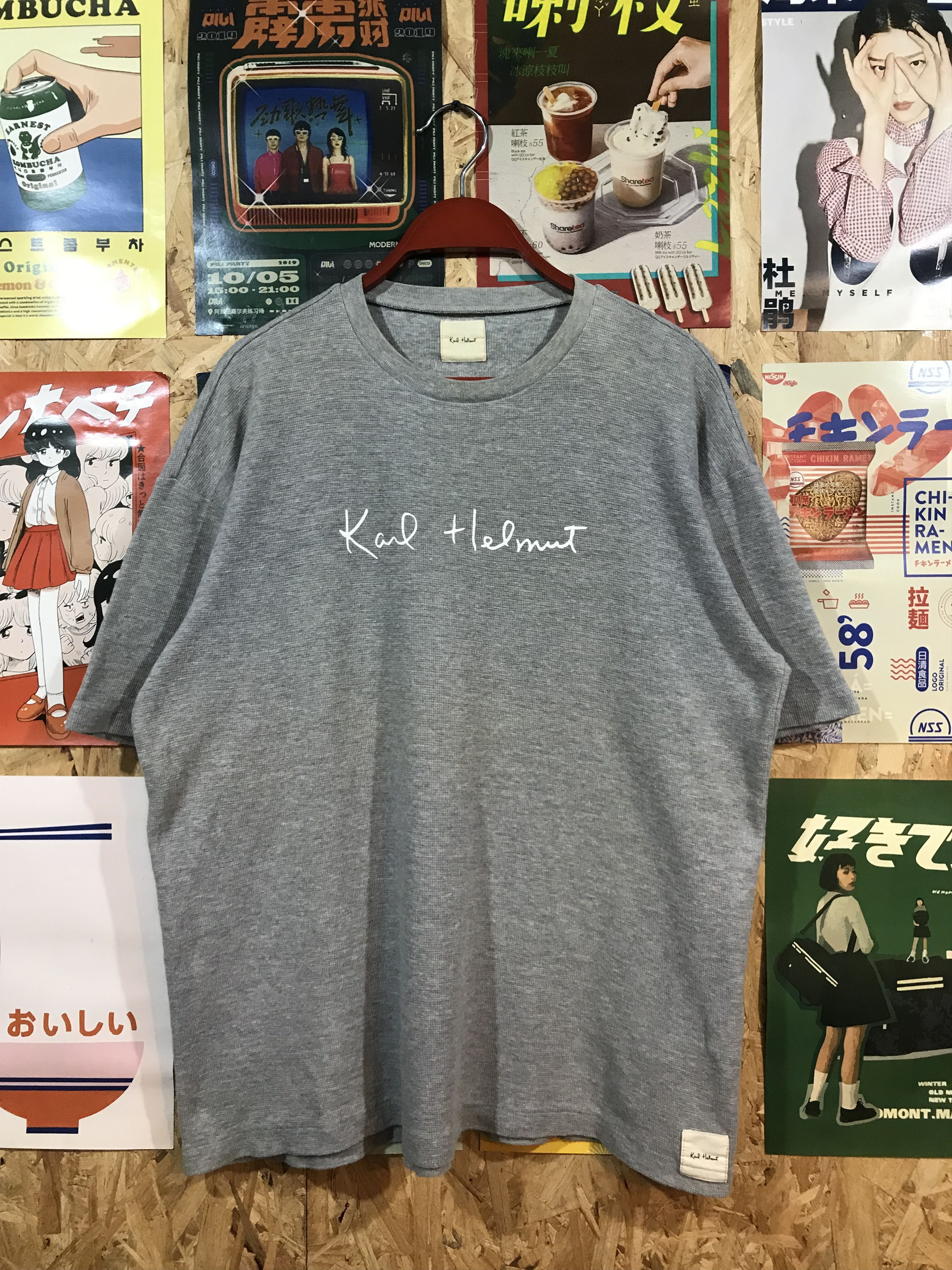VINTAGE KARL HELMUT PINK HOUSE TEE