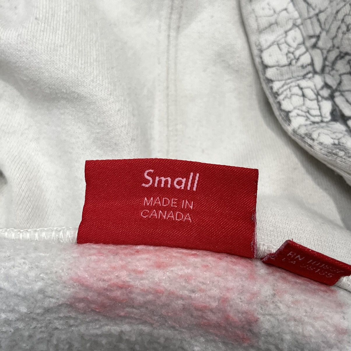 Supreme Supreme Crackle Zip Up Hooded Sweatshirt Natural Size US S / EU 44-46 / 1 - 5 Thumbnail