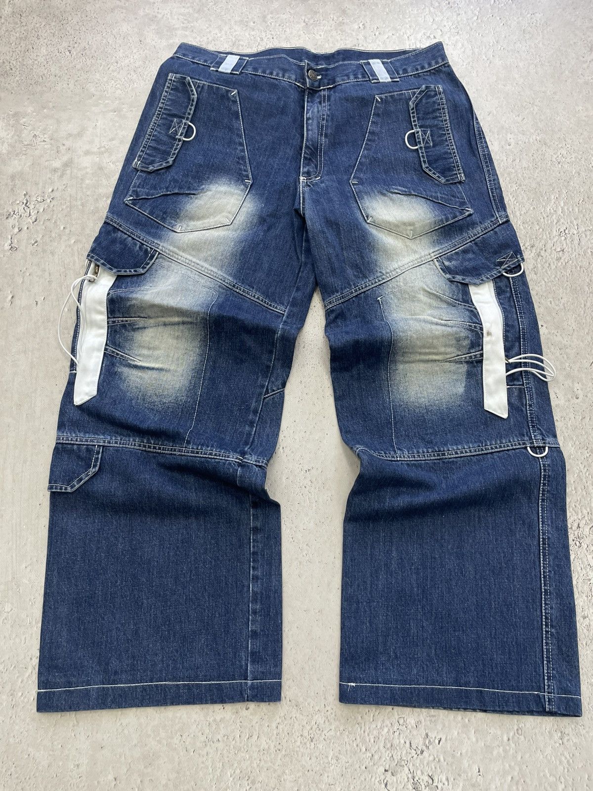 Tornado Mart Distressed jeans pants baggy tornado mart style y2k Size US 34 / EU 50 - 1 Thumbnail