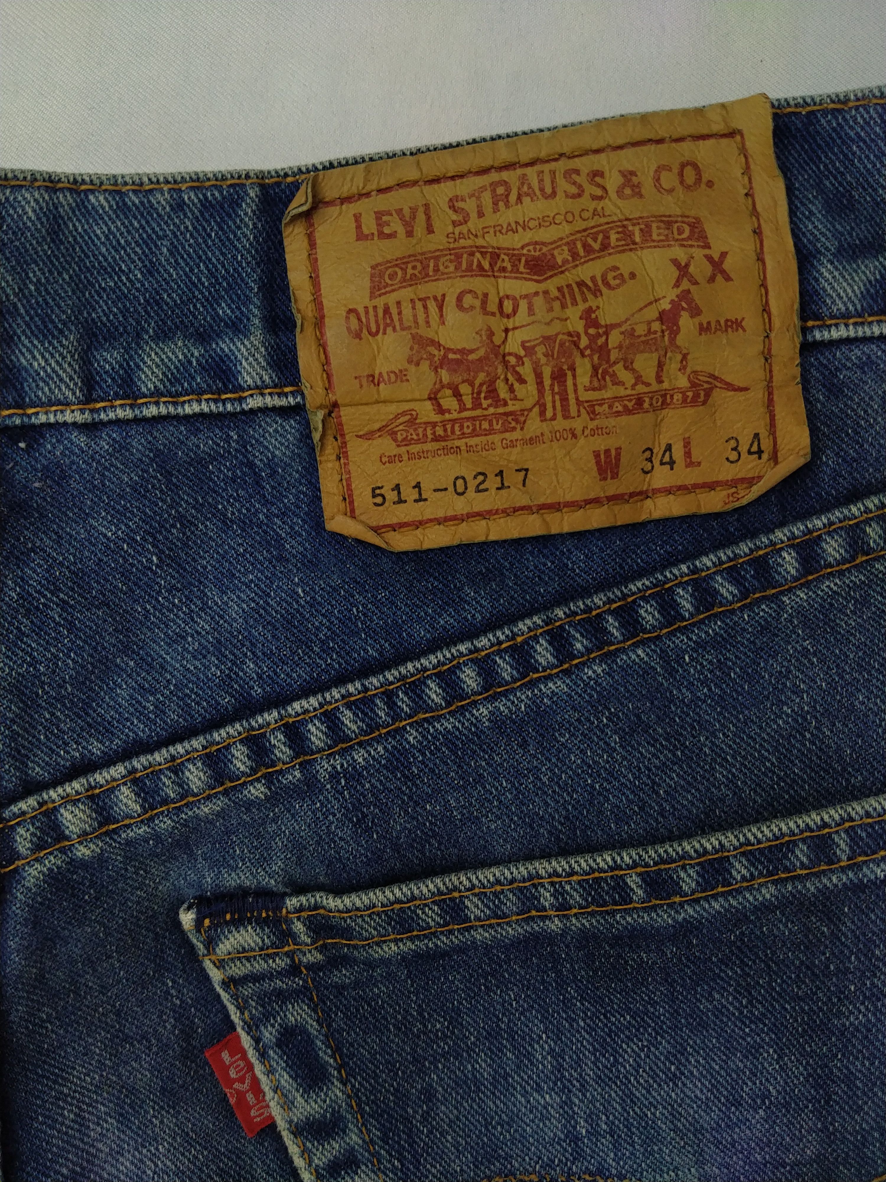Levi's Distressed Blue Vintage Levi's 511 33x30 Denim -JN1080 Size US 33 - 10 Thumbnail