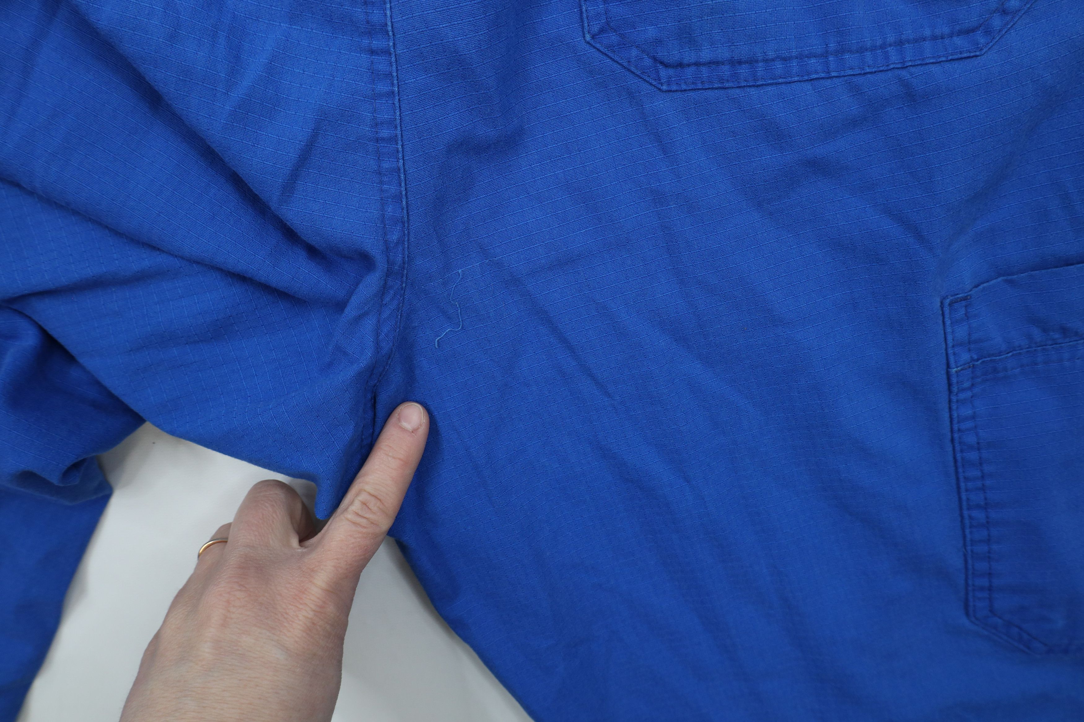 Carhartt × Vintage Vintage Y2K Carhartt Wide Leg Cargo Pants Blue Cotton Size US 34 / EU 50 - 14 Thumbnail