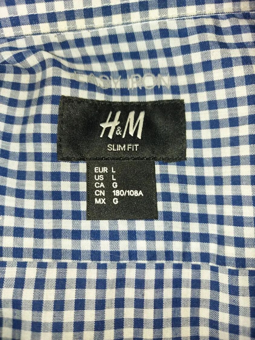 H&M H&M men's checked easy iron dress shirt size L slim fit Size US L / EU 52-54 / 3 - 3 Thumbnail