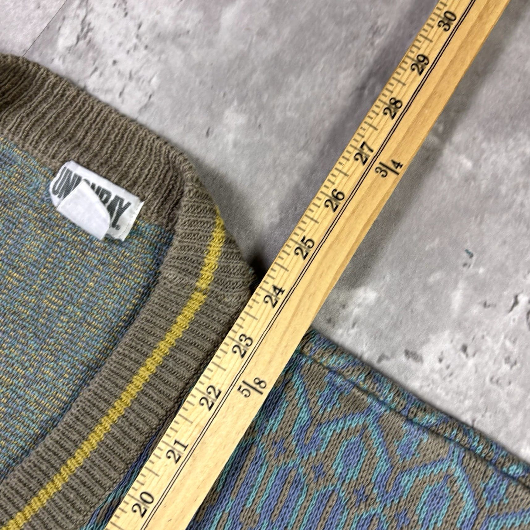 Vintage VINTAGE UnionBay Cardigan Sweater Knit Striped Abstract Geometric Pattern sz S Women Size S / US 4 / IT 40 - 7 Thumbnail