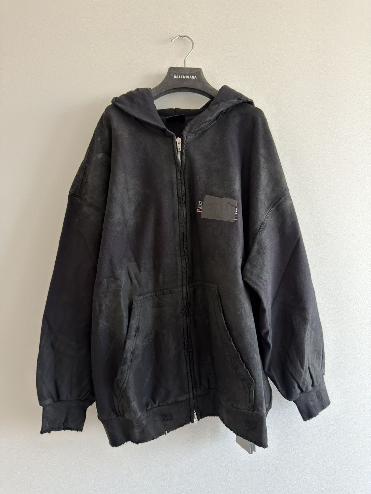 Balenciaga BALENCIAGA SS23 “MUDSHOW” ZIP UP HOODIE | Grailed