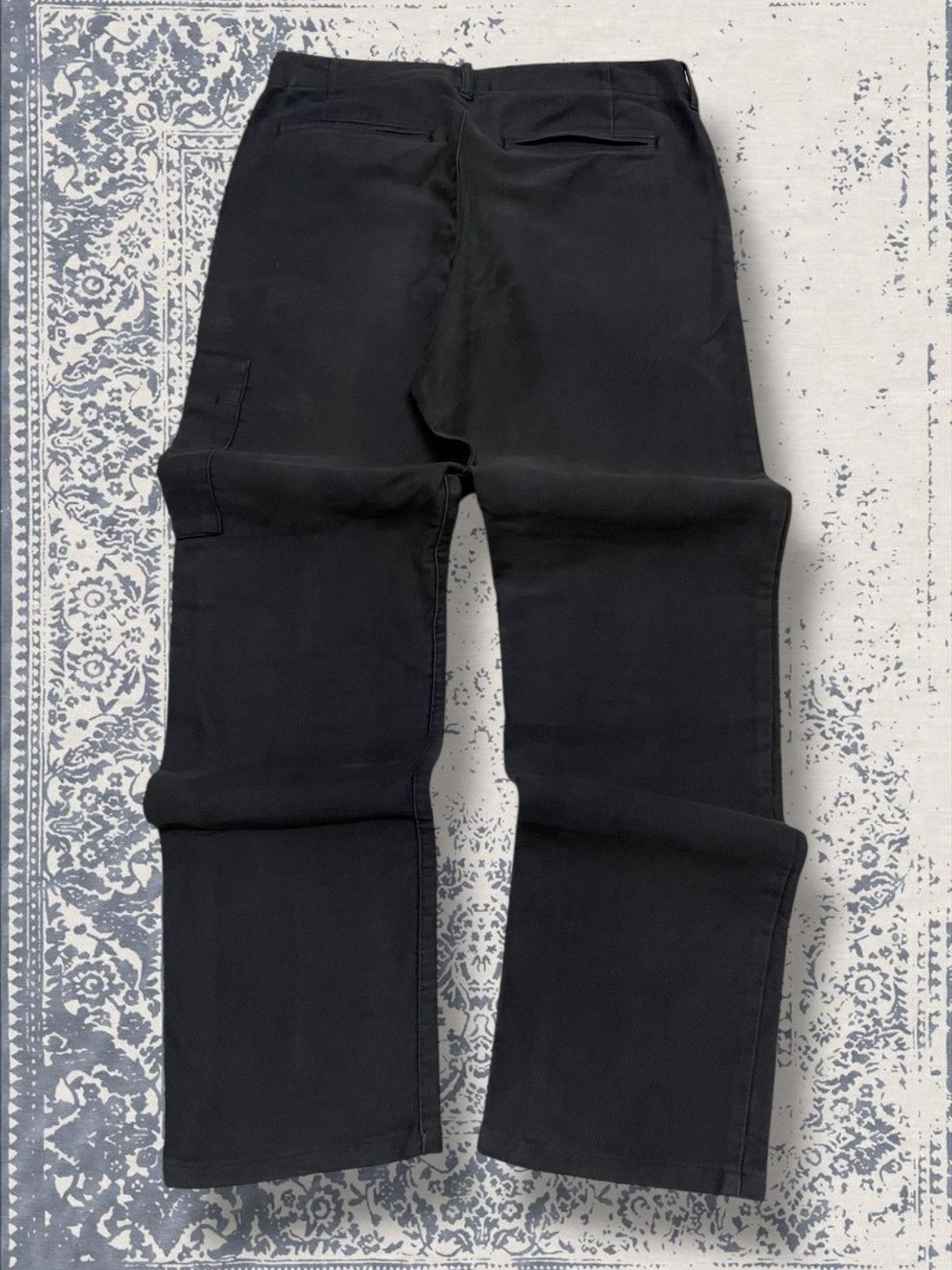 Yohji Yamamoto Vintage 1990s Designer Japan Yohji Yamamoto Suede Cargo Pant Size US 29 - 9 Thumbnail