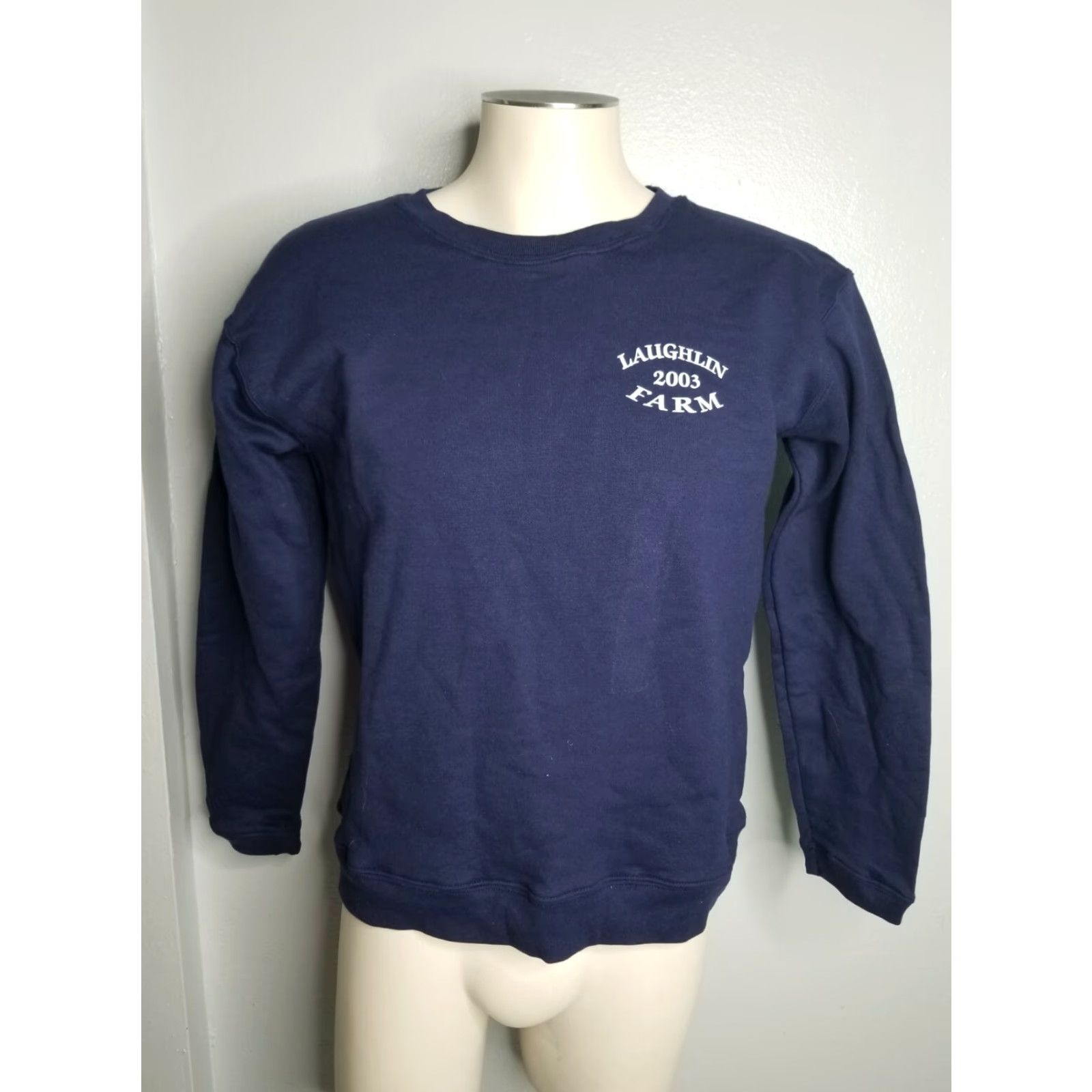 Hanes VINTAGE Hanes Womens S Crewneck Sweatshirt Fish Fry 2003 Double-Sided Hanes Her Way Shirt Pullover Blue 2003 Fish Fry Activewear Womens Sweatshirt C Size S / US 4 / IT 40 - 2 Thumbnail