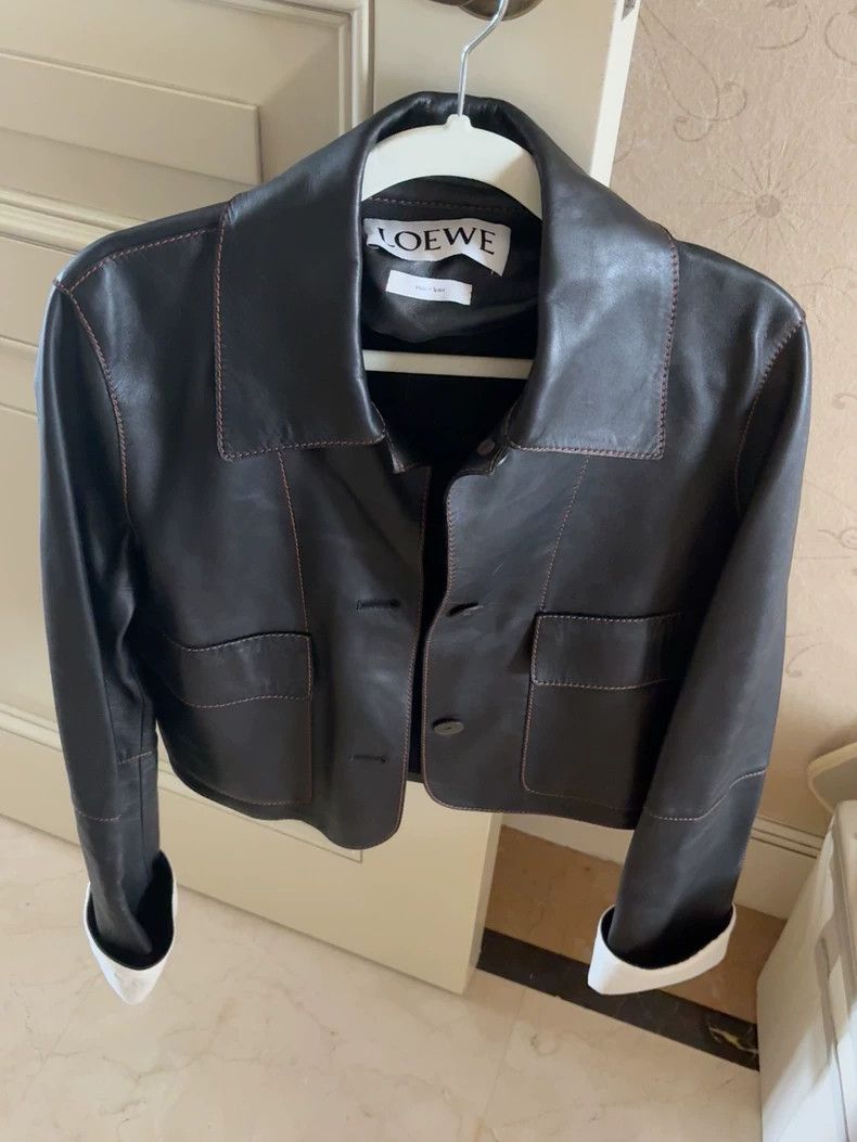Loewe LOEWE Lambskin Leather Jacket - dmc Size US S / EU 44-46 / 1 - 1 Thumbnail
