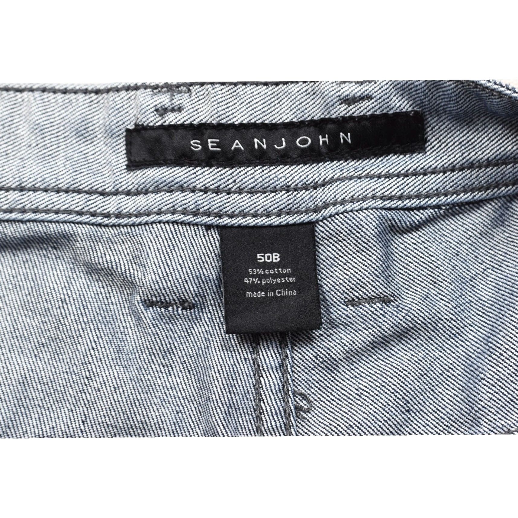 Sean John Sean John Men's Denim Shorts Blue Cotton Blend Baggy Hip Hop 50 Waist Casual 50B Men Baggy Hip Hop Shorts Size US 34 / EU 50 - 7 Thumbnail