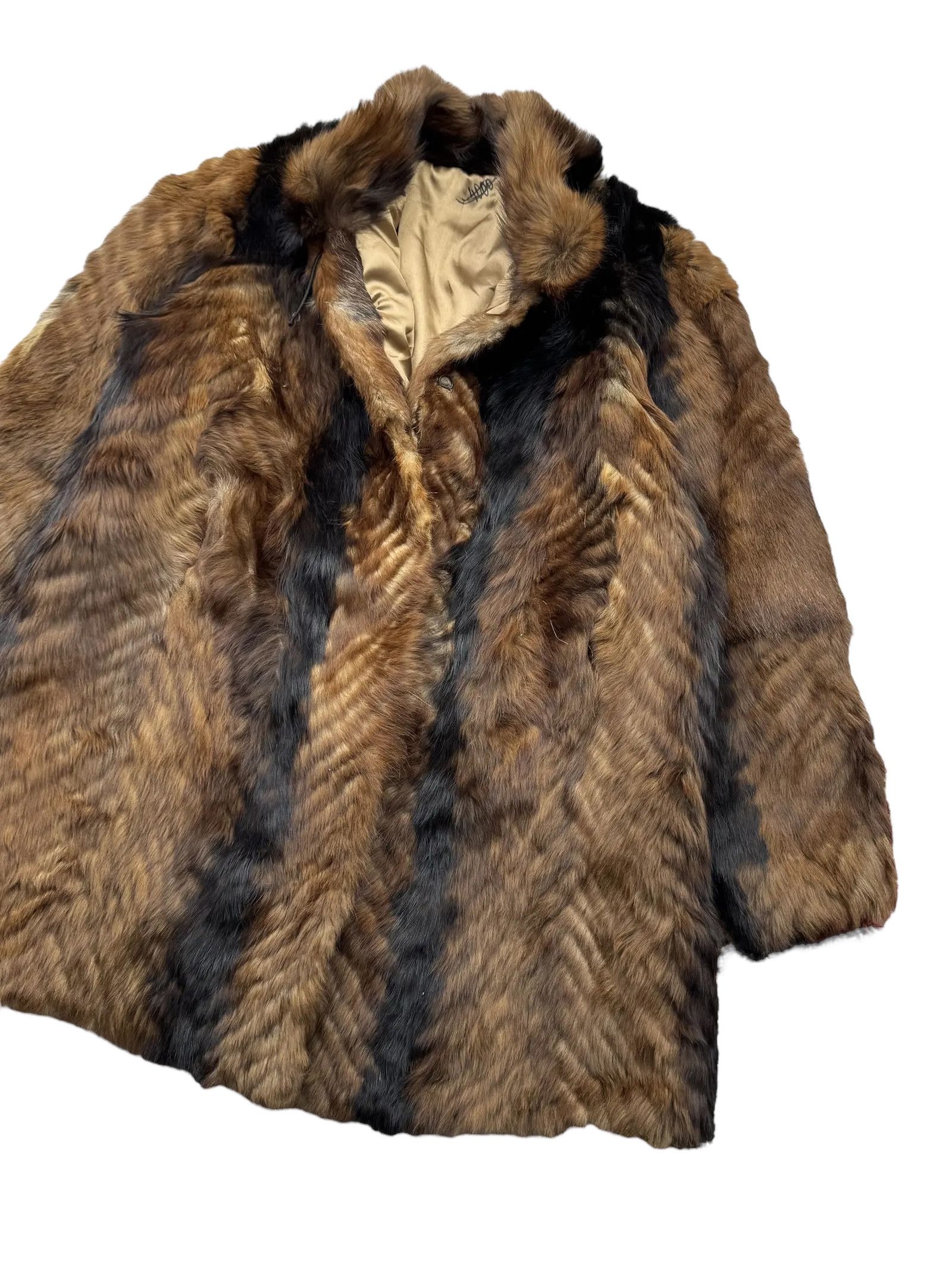Vintage Y2K Real Fur Coat Size L / US 10 / IT 46 - 3 Thumbnail