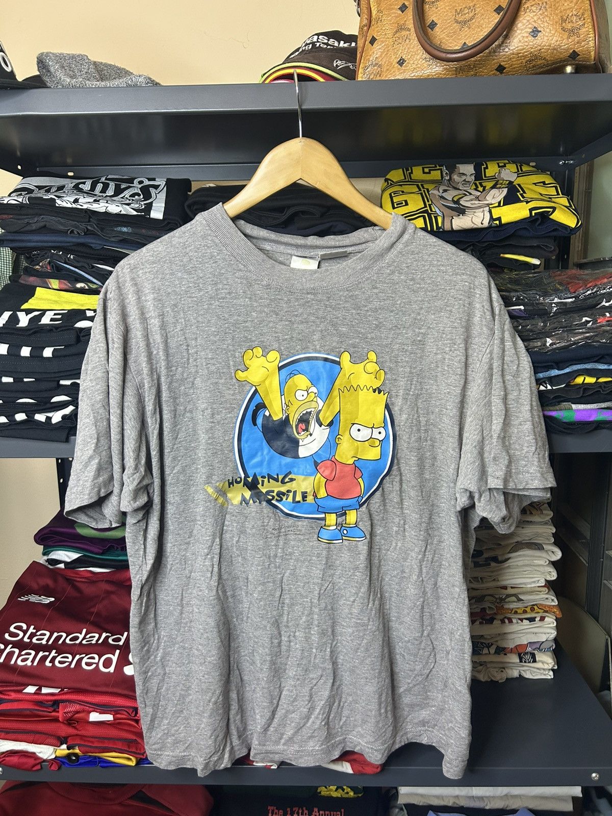 Other Vintage Simpsons “Homing Missile” Homer & Bart Tee (M) Size US M / EU 48-50 / 2 - 1 Thumbnail