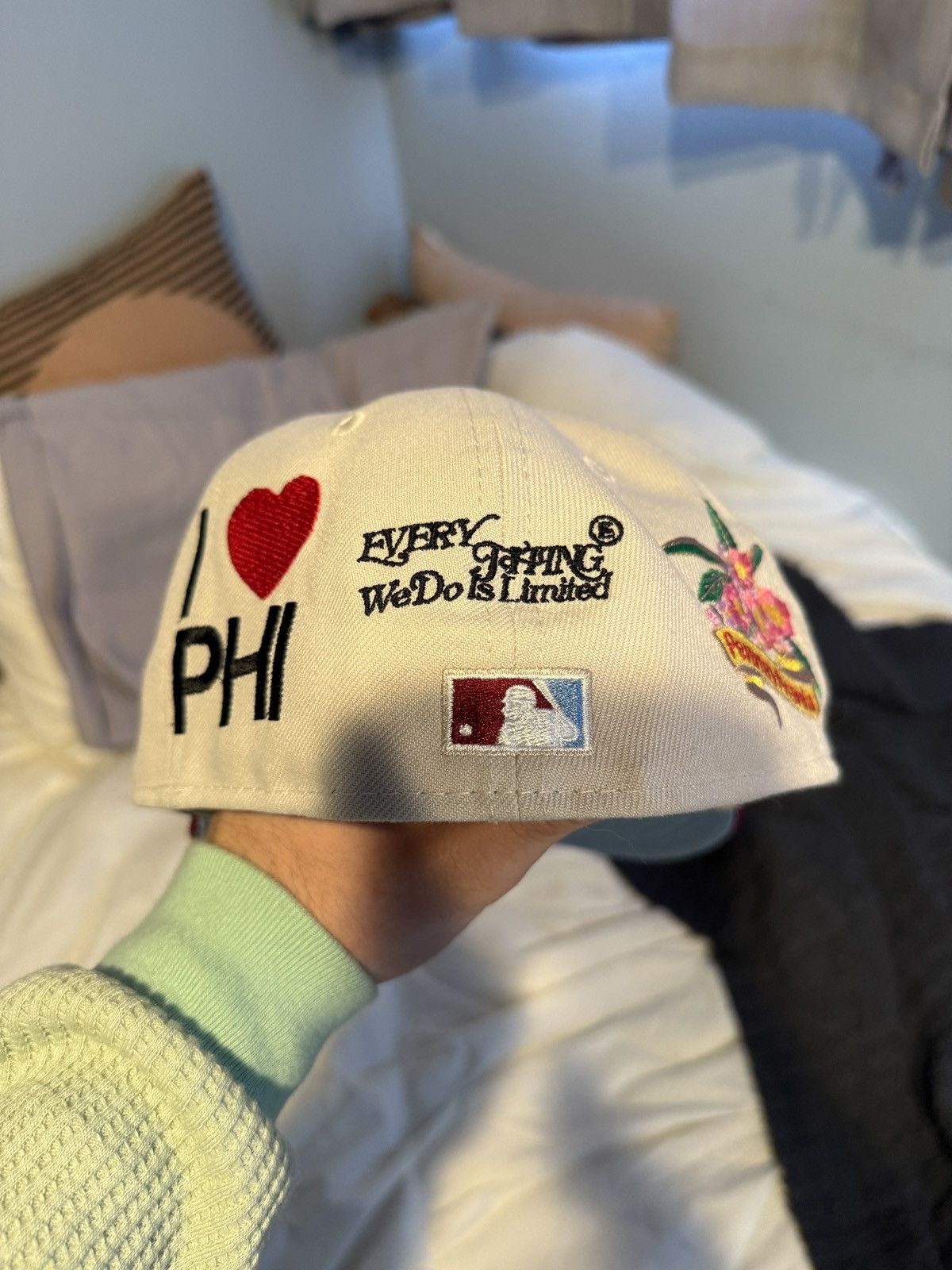 Fubu Lord Fubu EWDIL Philadelphia Phillies fitted hat size 7 1/8 Size ONE SIZE - 5 Thumbnail