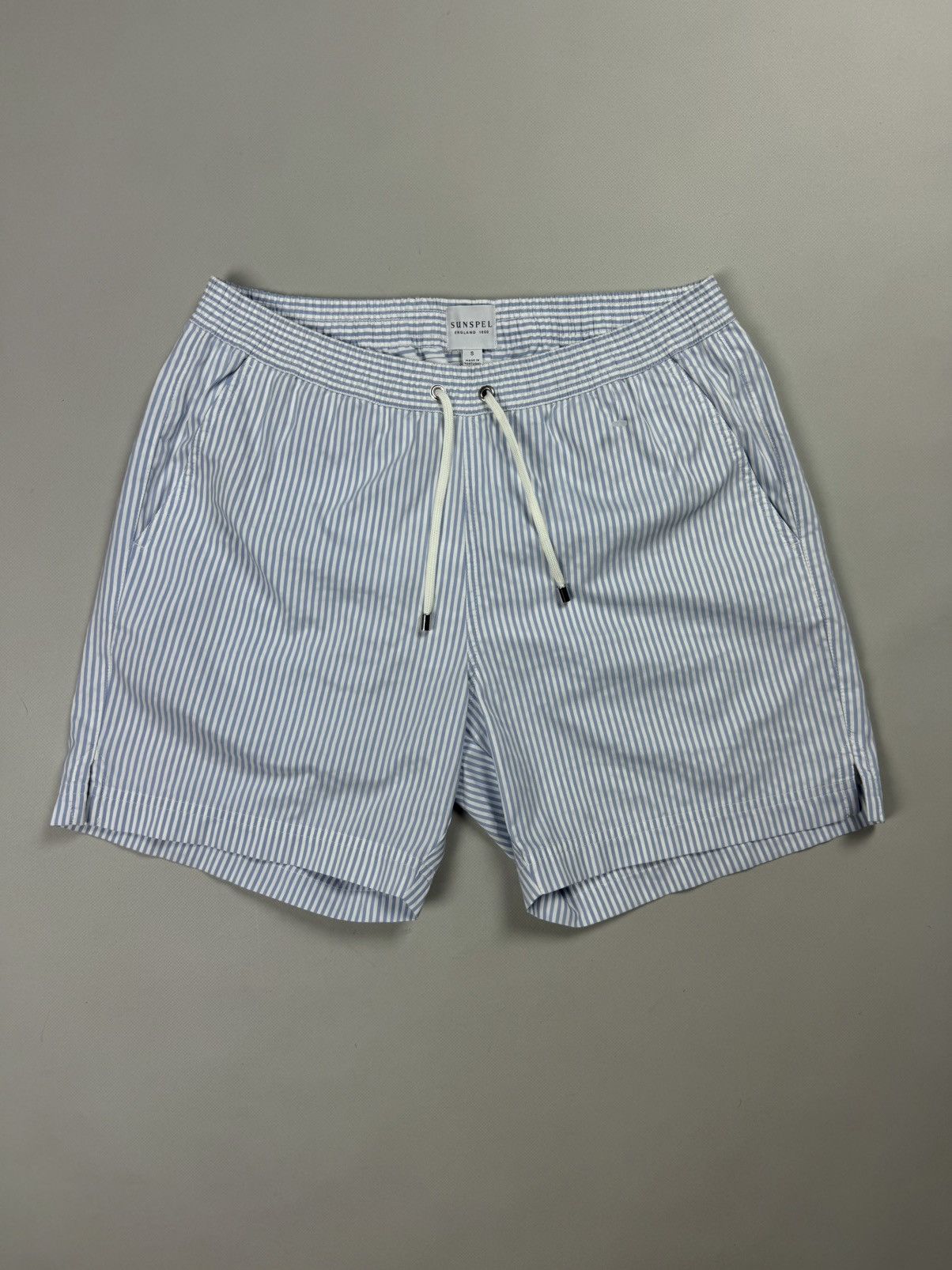 Sunspel Sunspel Men’s Striped Beach Swimming Shorts Size S Size US 30 / EU 46 - 1 Thumbnail