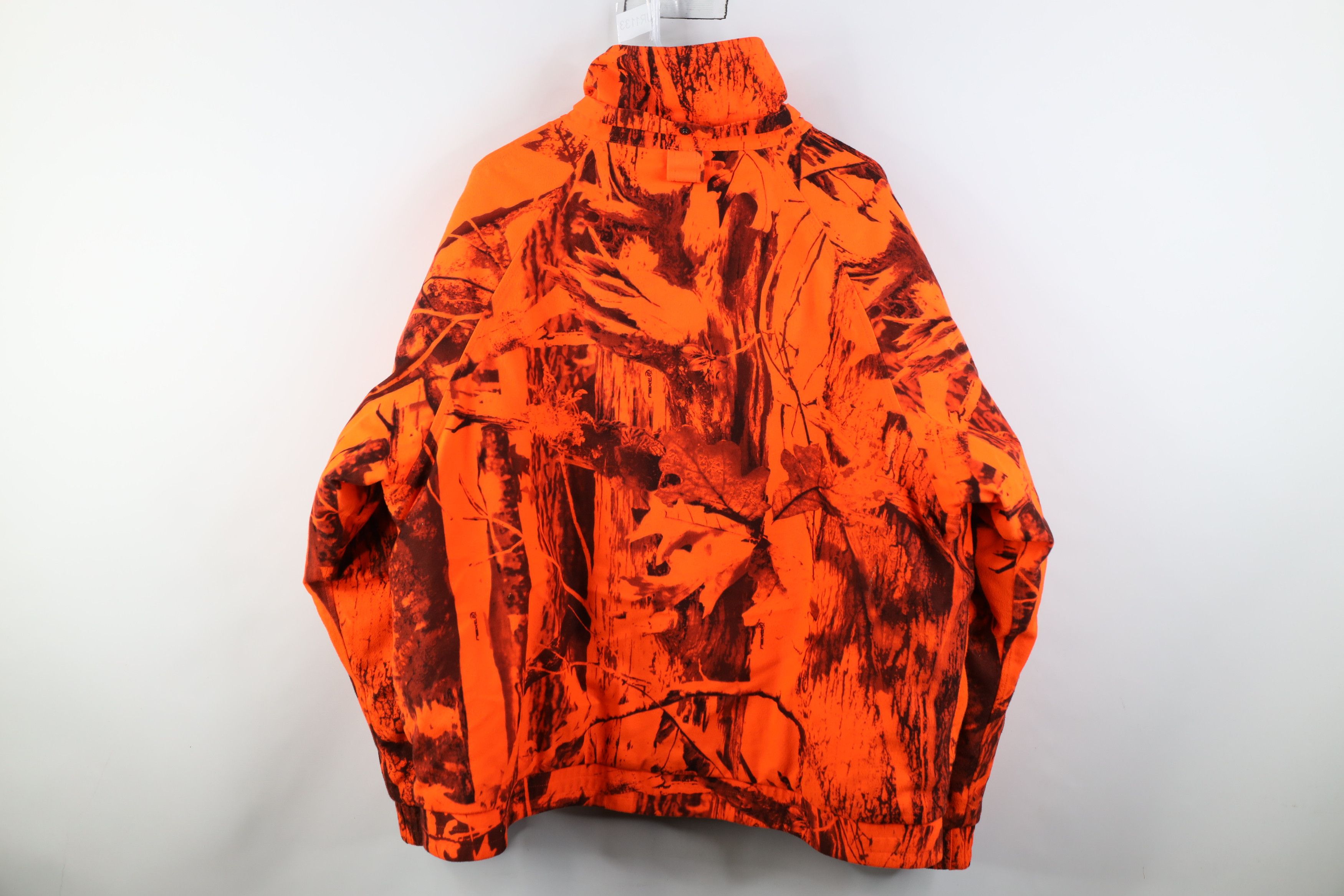 Vintage Vintage 90s Streetwear Camouflage Puffer Jacket Blaze Orange Size US XL / EU 56 / 4 - 13 Thumbnail