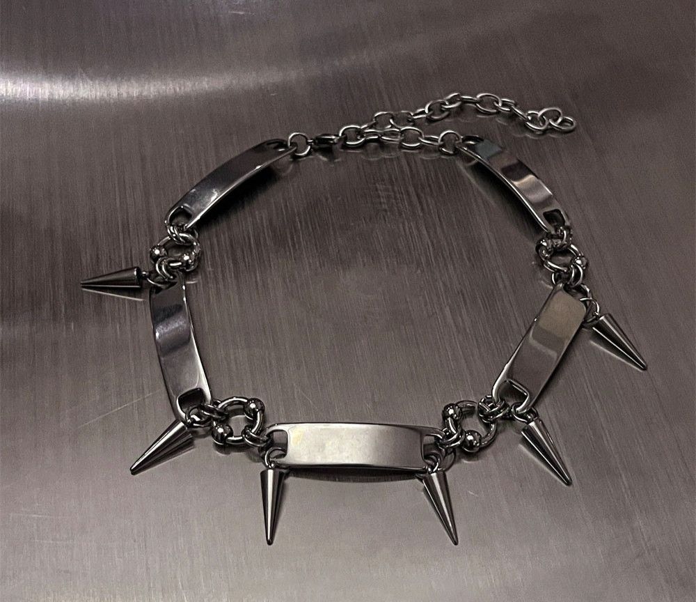Jewelry Titanium Steel Rivet Choker Size ONE SIZE - 3 Thumbnail