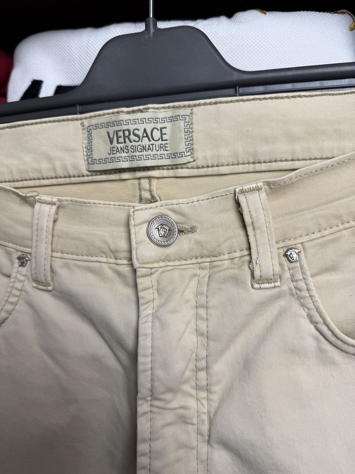 Versace Vintage Medusa Pattern Versace Jeans Signature Denim Size US 35 - 5 Thumbnail