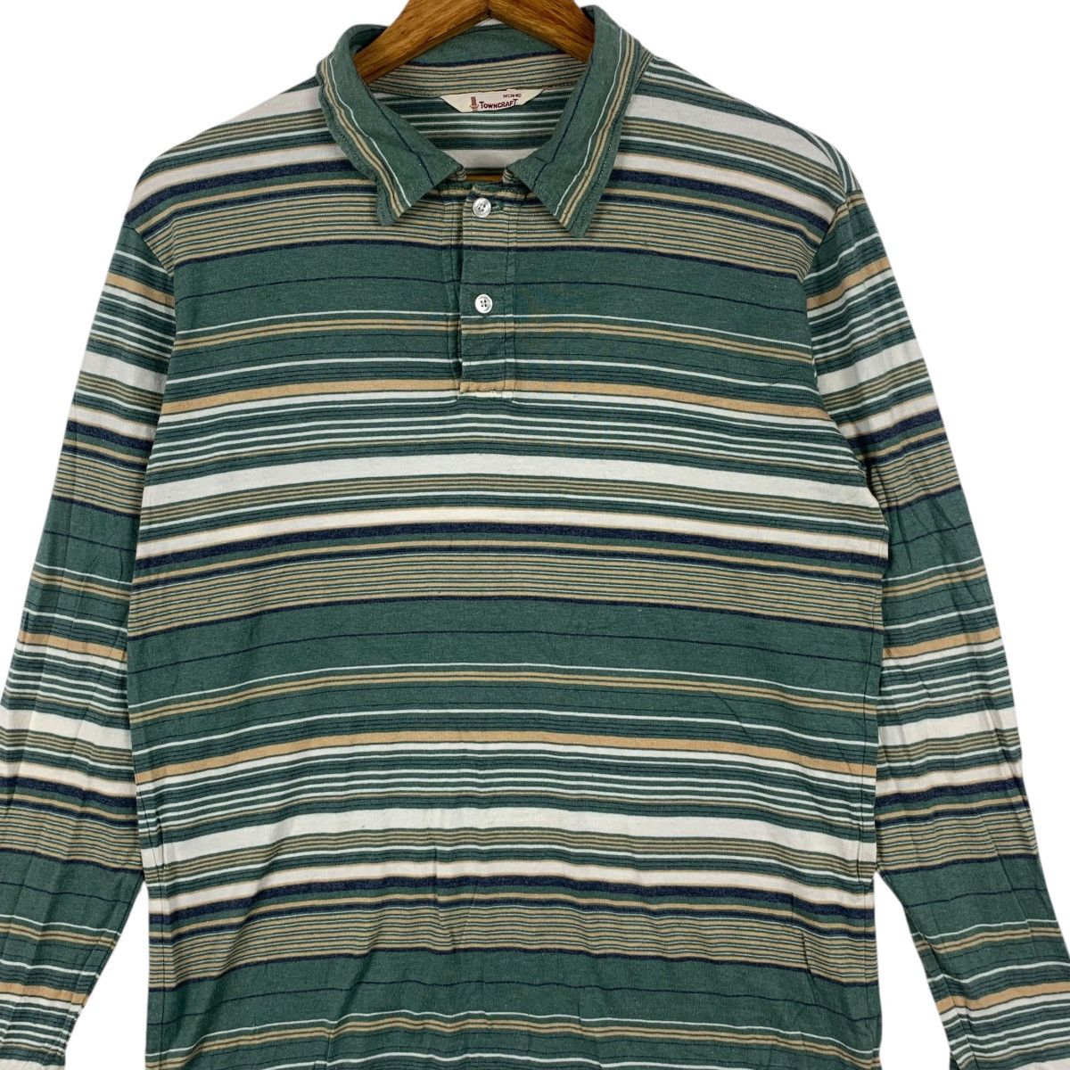 Towncraft Vintage TOWNCRAFT PENNEYS USA Striped Polo Tee Shirt Top Size US M / EU 48-50 / 2 - 3 Thumbnail