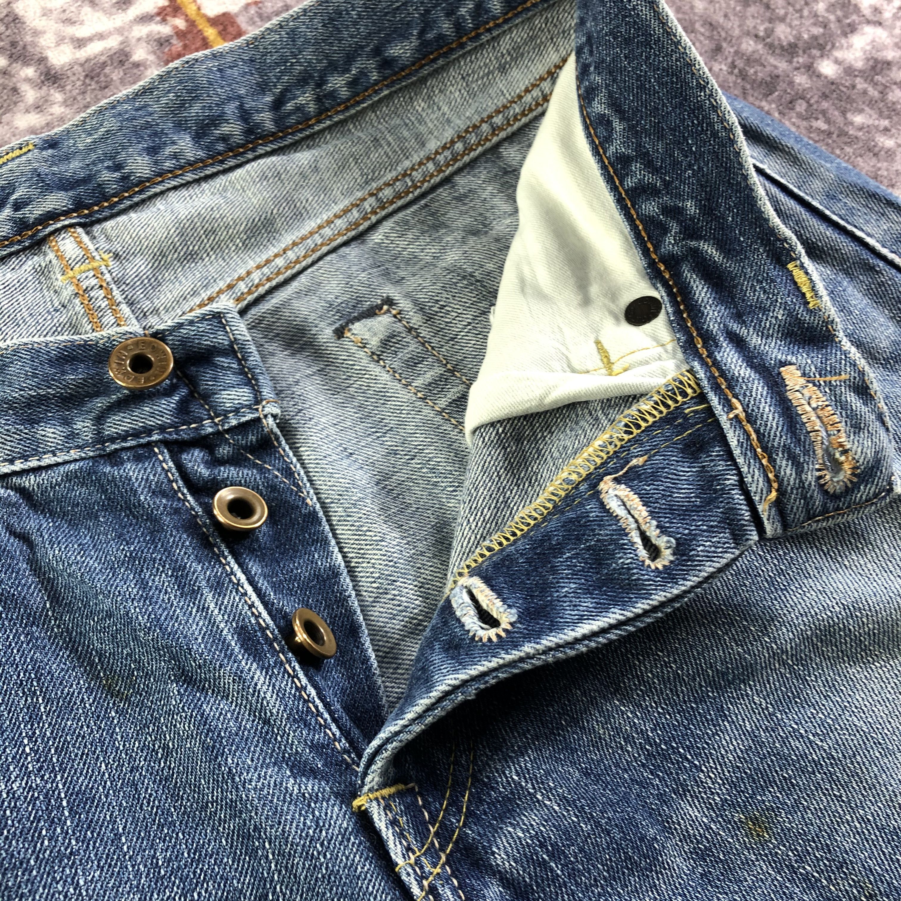 Edwin Vintage Blue Wash Edwin 505 Selvedge Jeans-JM3602 Size US 32 / EU 48 - 8 Thumbnail