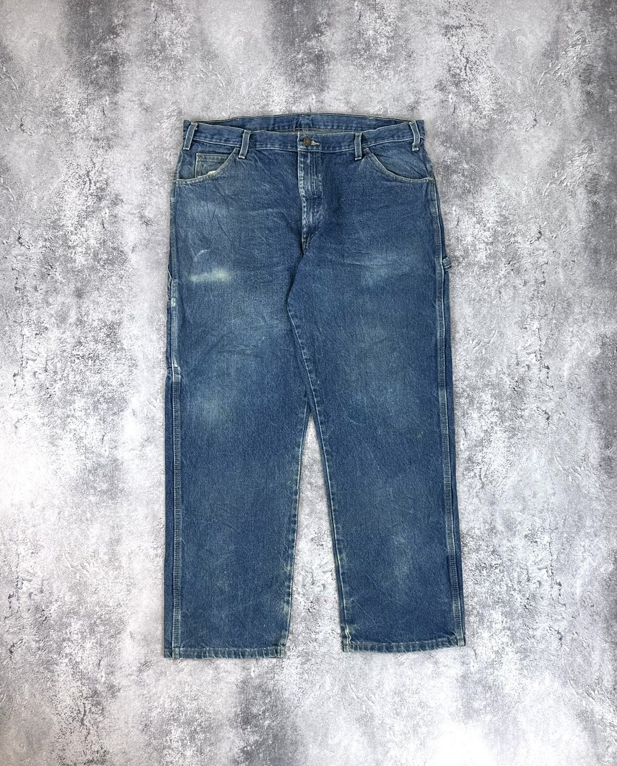 Dickies Vintage Dickies USA Cargo Denim Carpenter Hype Work Pants Size US 38 / EU 54 - 2 Thumbnail