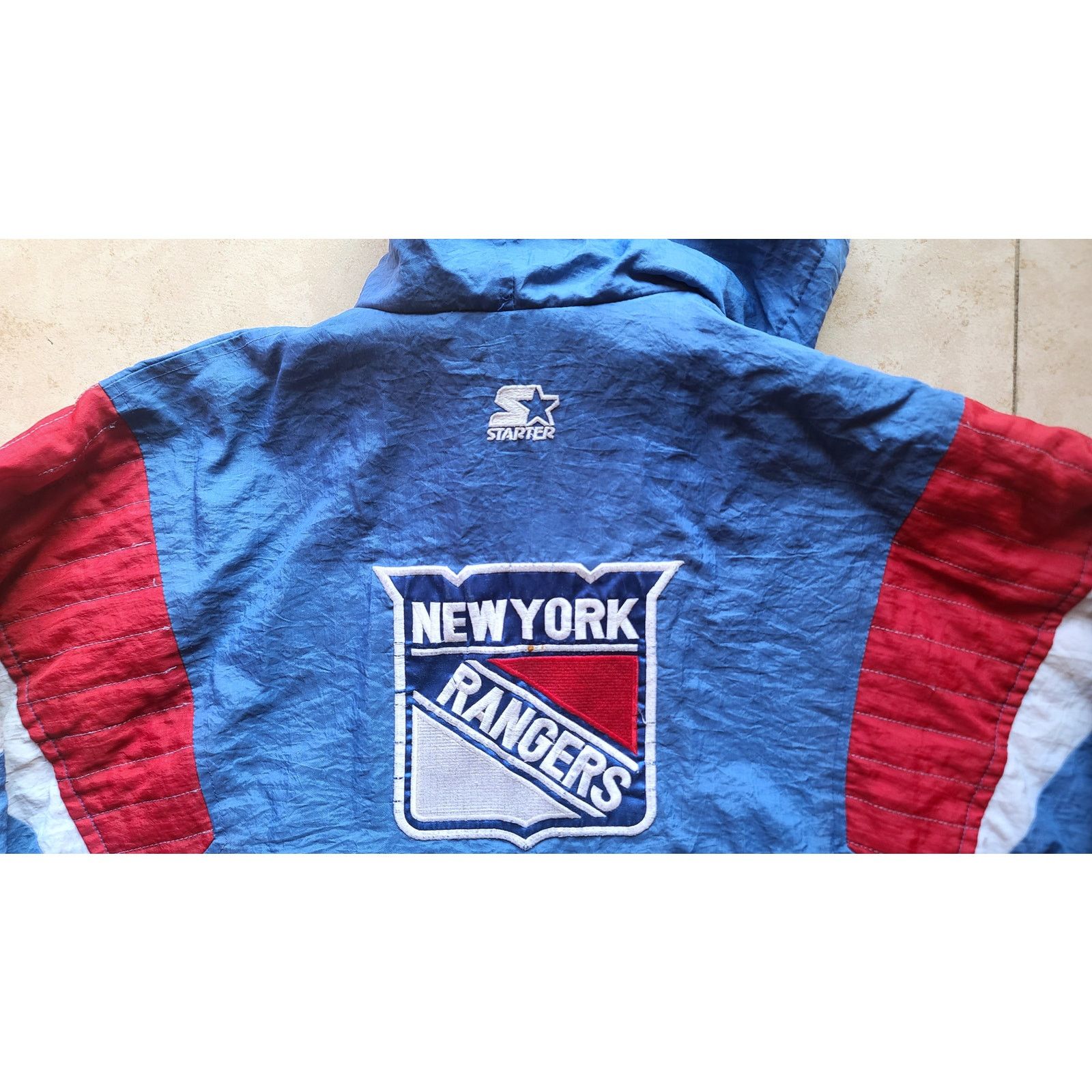 NHL × Starter NY Rangers 90s STARTER puffer Pullover 1/2 yth L NHL vintage Size US XS / EU 42 / 0 - 2 Thumbnail