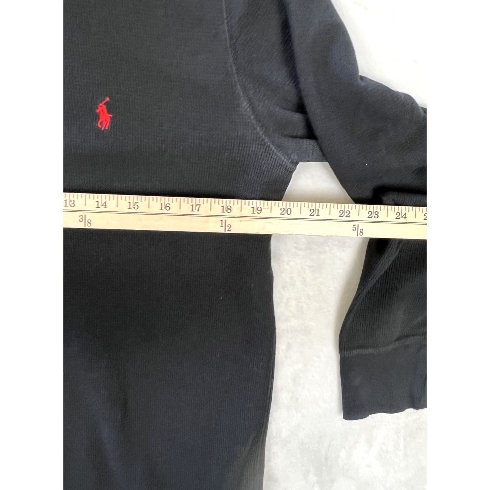 Polo Ralph Lauren Polo Ralph Lauren Sleep Shirt Black L Long Sleeve Crew Neck Waffle Knit Logo Size US L / EU 52-54 / 3 - 5 Thumbnail