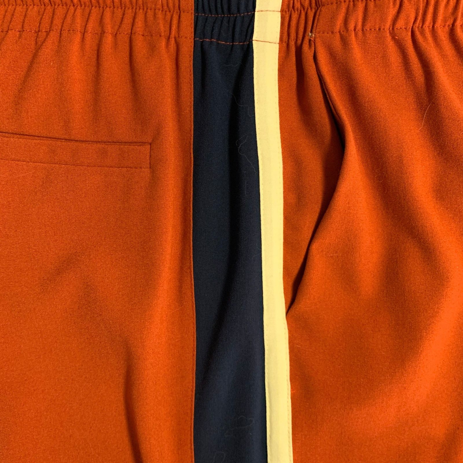 Other Orange Blue White Polyester Blend Straight Drawstring Casual Size 27" / US 4 / IT 40 - 3 Thumbnail