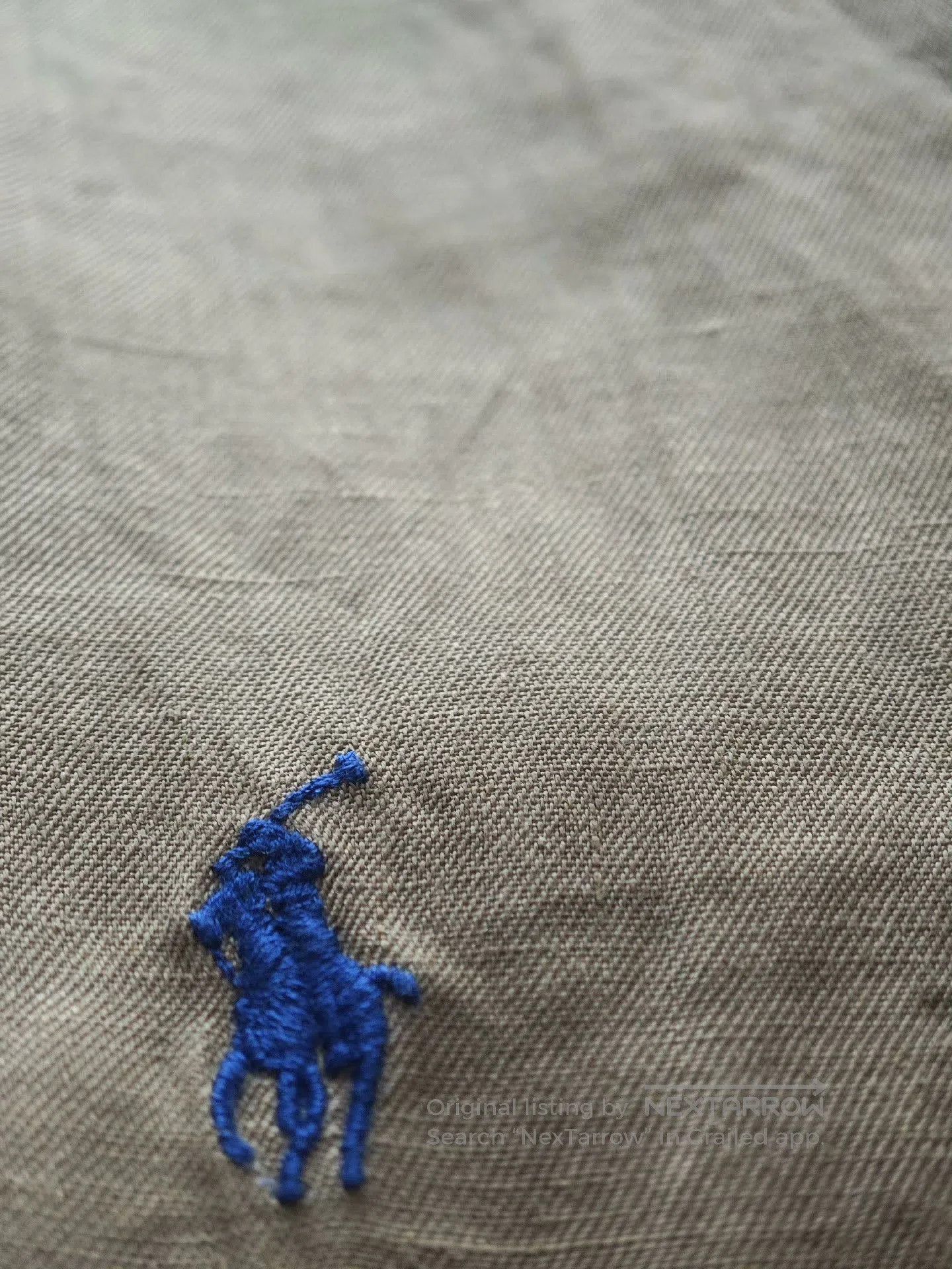 Polo Ralph Lauren RL Polo Khaki Linen Short Sleeve Shirt. Size US M / EU 48-50 / 2 - 3 Thumbnail
