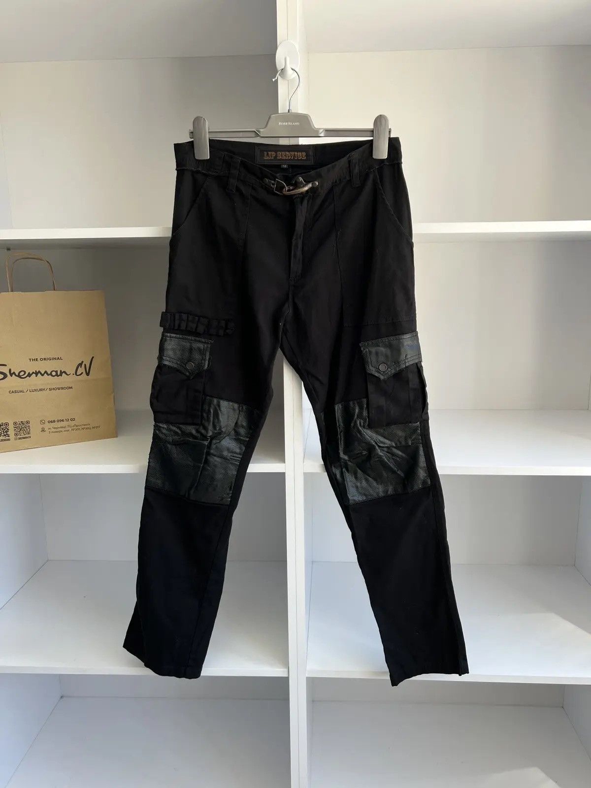 Lip Service × Vintage Lip Service Pants Men's Y2K Grunge Punk Cargo Vintage Goth Size US 34 / EU 50 - 3 Thumbnail
