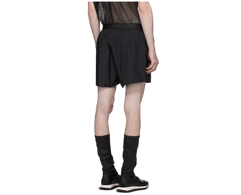 Champion × Rick Owens Rick Owens X Champion black embroidered beach shorts Size US 34 / EU 50 - 2 Thumbnail