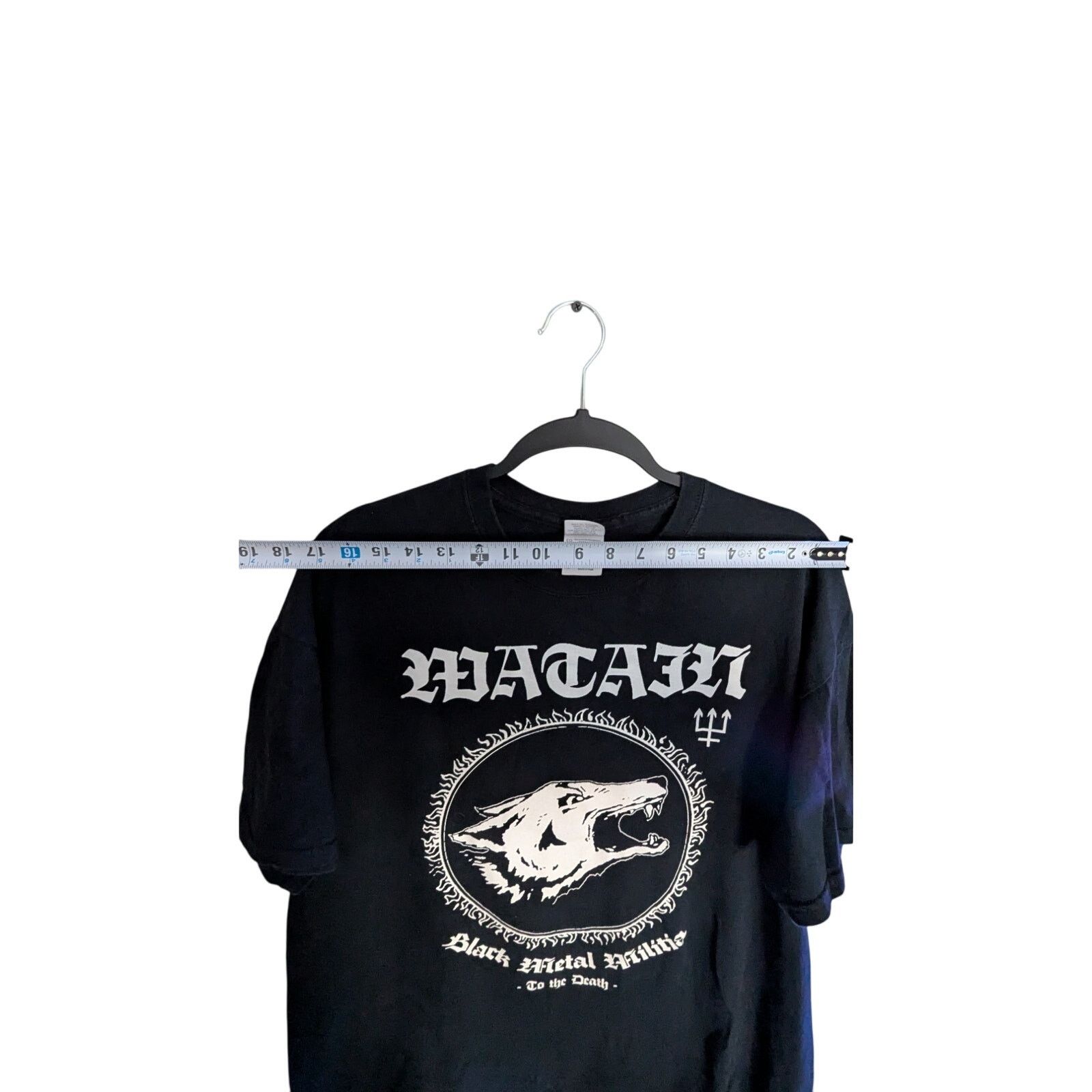 Band Tees × Gildan Authentic Watain "Black Metal Militia" shirt XL Size US XL / EU 56 / 4 - 3 Thumbnail