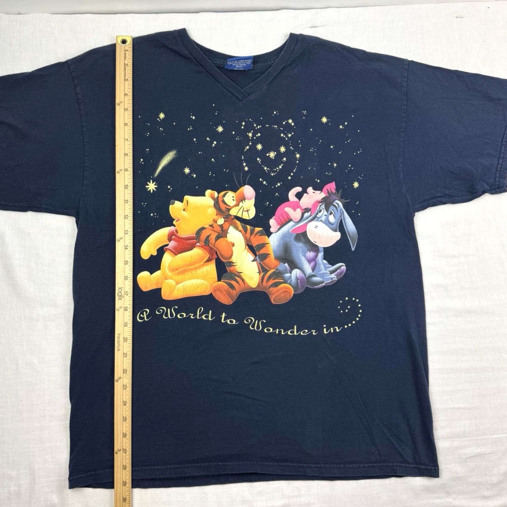 Vintage VINTAGE Winnie The Pooh Sleep Shirt Womens L Eeyore Tigger Piglet Night Sky Shirt Size L / US 10 / IT 46 - 6 Thumbnail