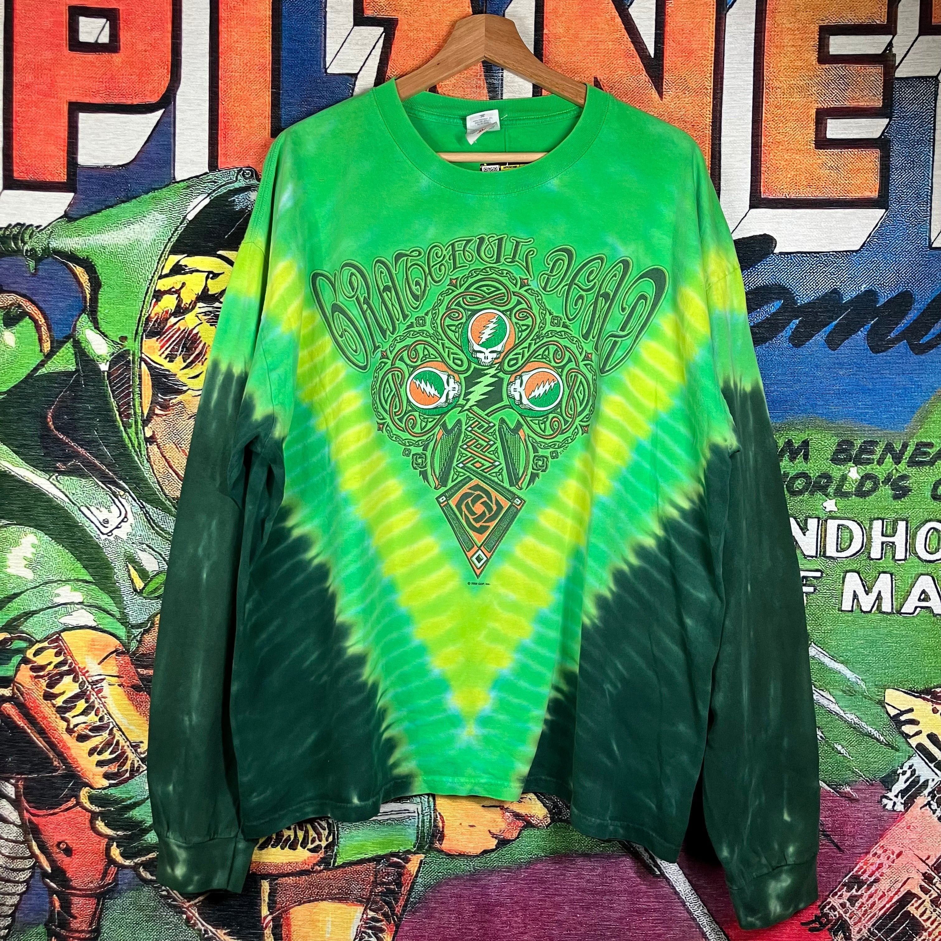 Grateful Dead × Vintage Vintage Y2K 2009 Grateful Dead “Celtic Cross” Double Sided T Size US XL / EU 56 / 4 - 1 Thumbnail