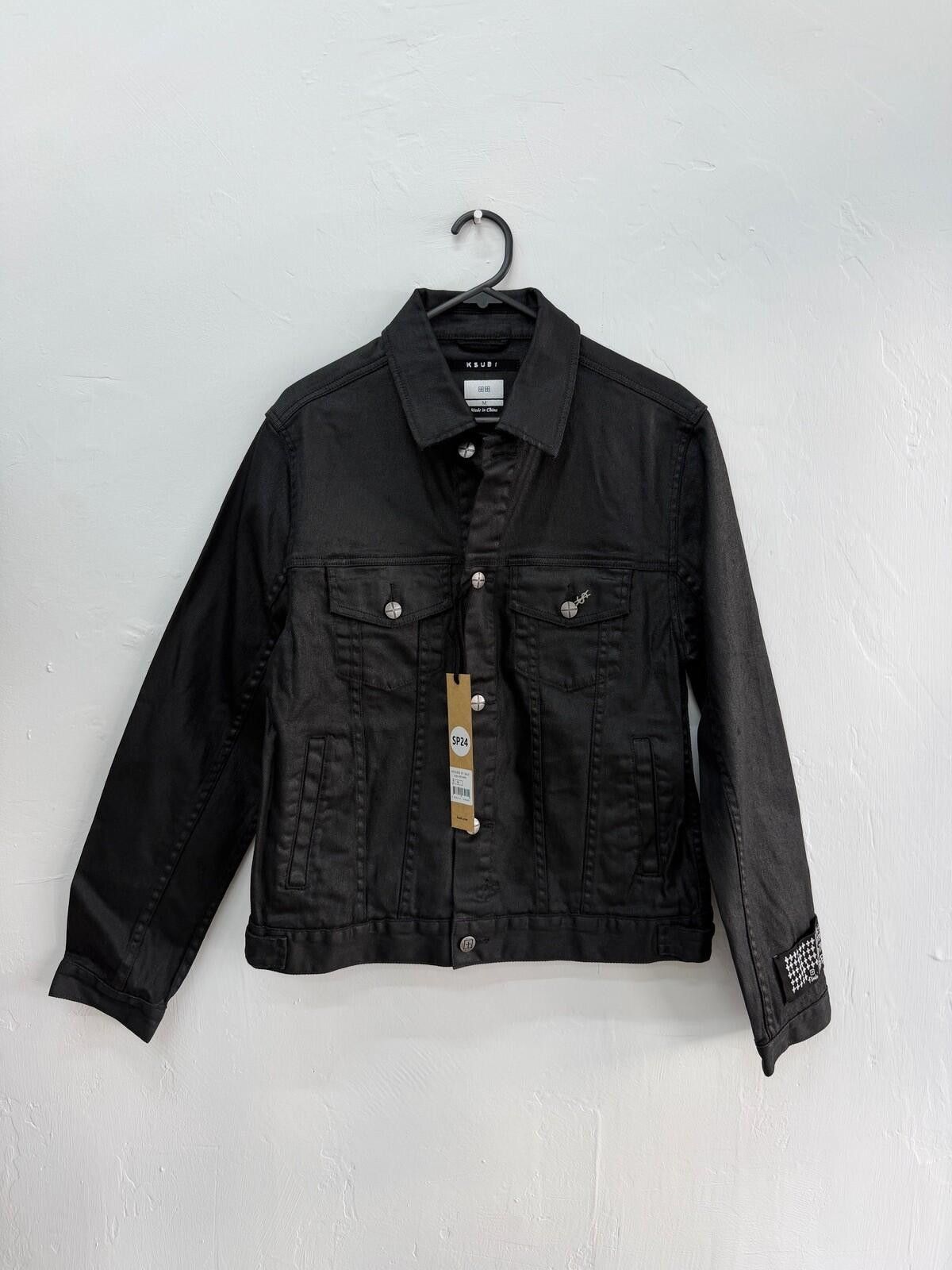 Ksubi new ksubi mens denim classic jacket black waxed medium med m Size US M / EU 48-50 / 2 - 1 Thumbnail
