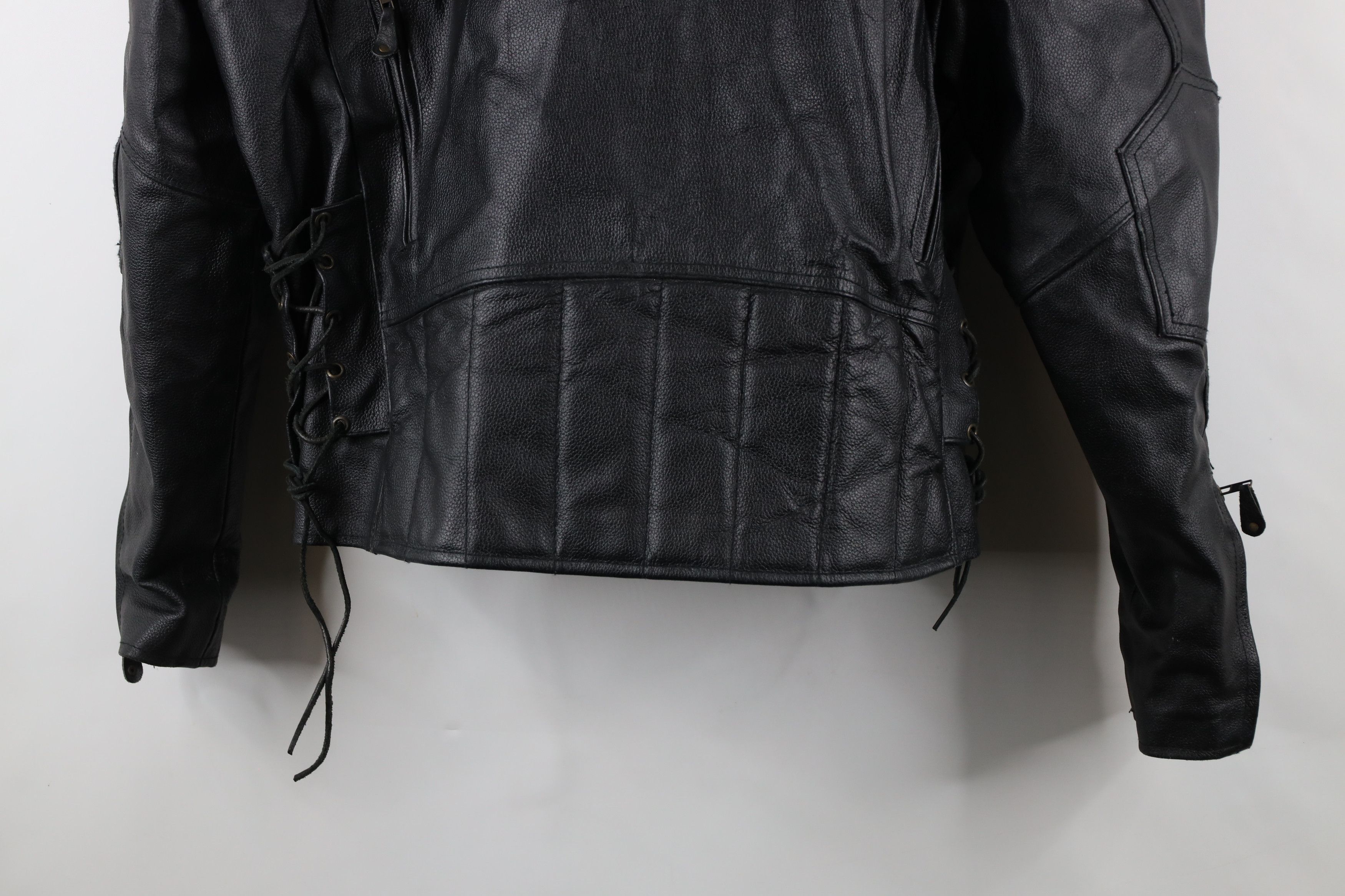 Vintage Vintage 90s Streetwear Leather Motorcycle Riding Jacket Size US XXL / EU 58 / 5 - 17 Thumbnail