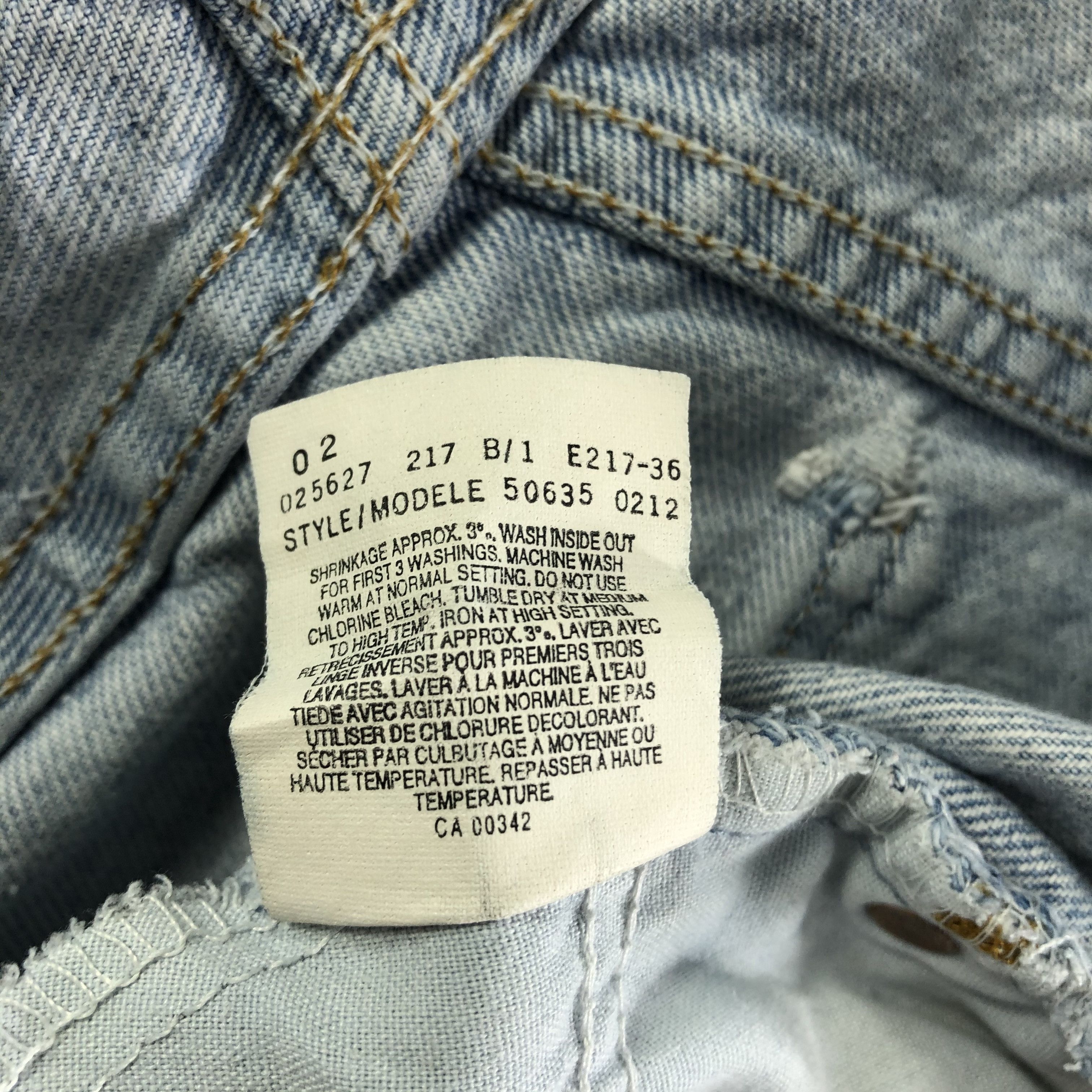 Levi's × Vintage Vintage 90s Light Wash Levis Jeans-JM3428 Size US 38 / EU 54 - 11 Thumbnail