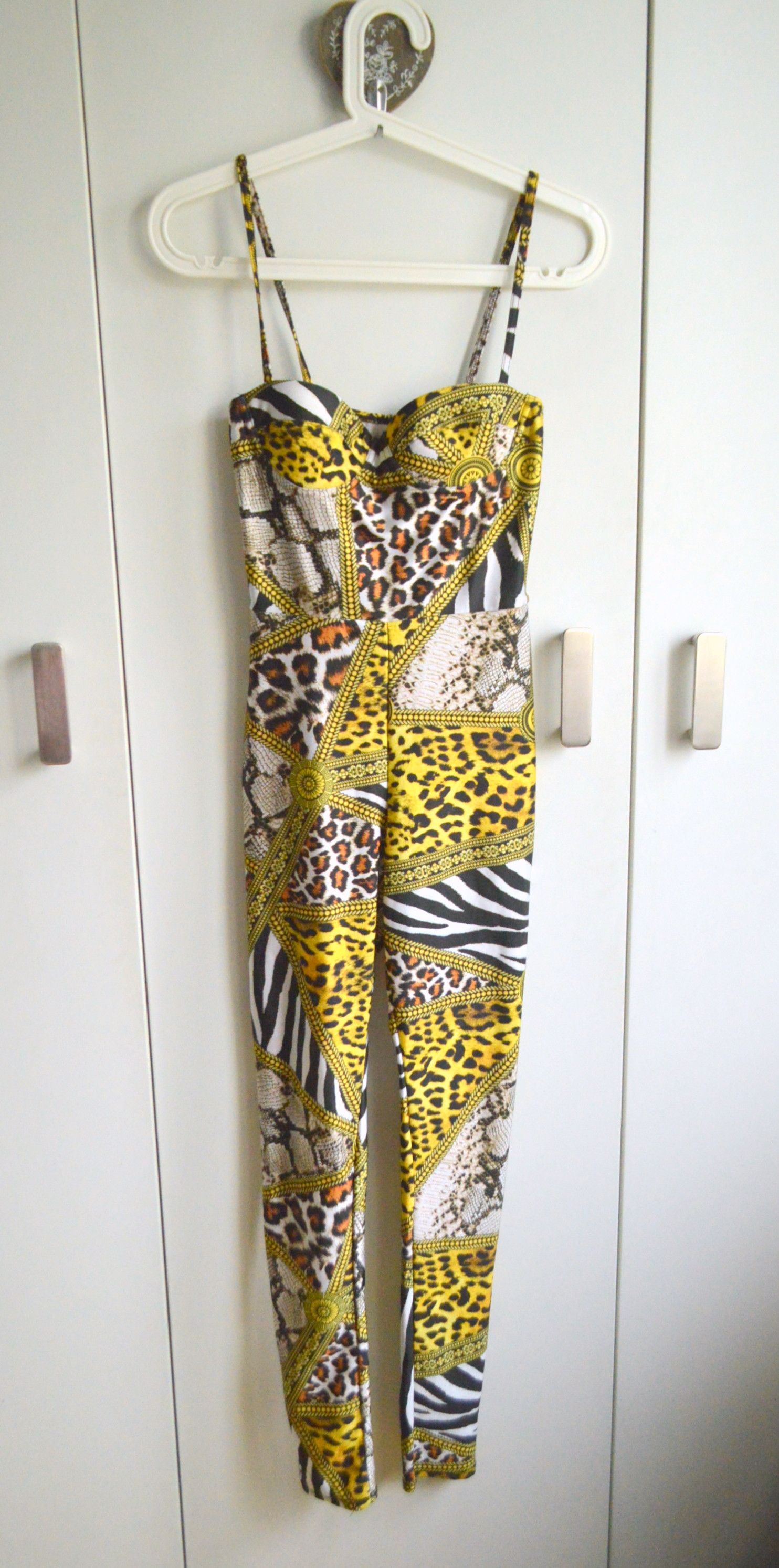Jaded London Jaded London Baroque Animal Print Jumpsuit Y2K Versace Size 28" / US 6 / IT 42 - 1 Thumbnail