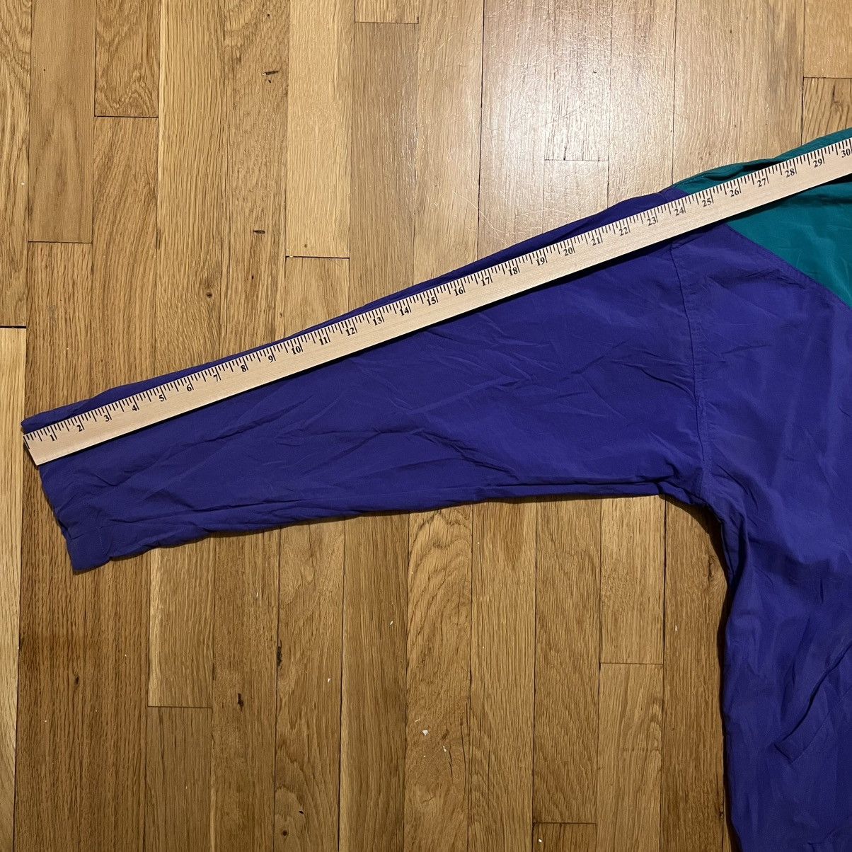 B.U.M Equipment Vintage BUM Equipment 1/4 Zip Jacket Mens XL Teal Purple Size US XL / EU 56 / 4 - 7 Thumbnail