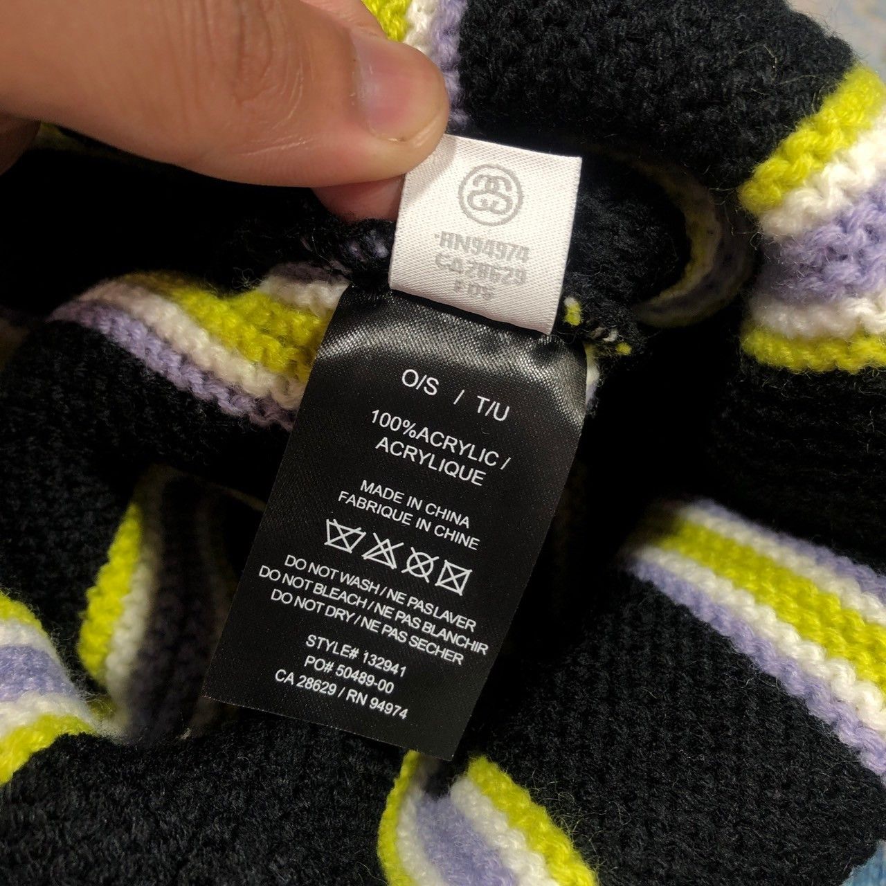 Stussy × Vintage Stussy Vertical Stripe Cuff Beanie Size ONE SIZE - 5 Thumbnail