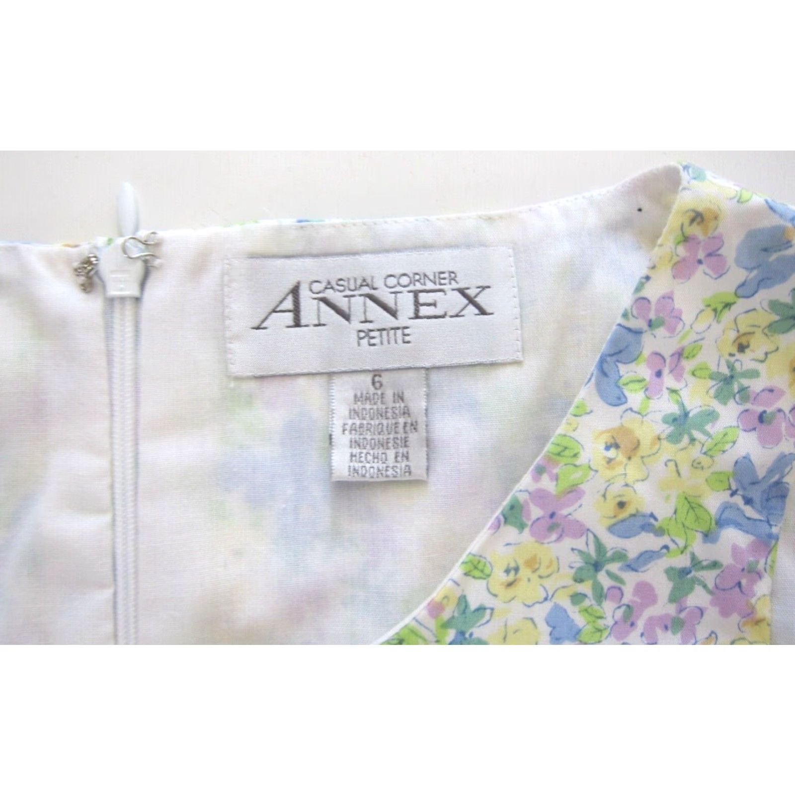 Vintage VINTAGE Casual Corner Annex Shirt Dress 6P Yellow Cotton Sleeveless Sheath Shift Tank Dress Hippie Casual Womens 60s Size M / US 6-8 / IT 42-44 - 3 Thumbnail