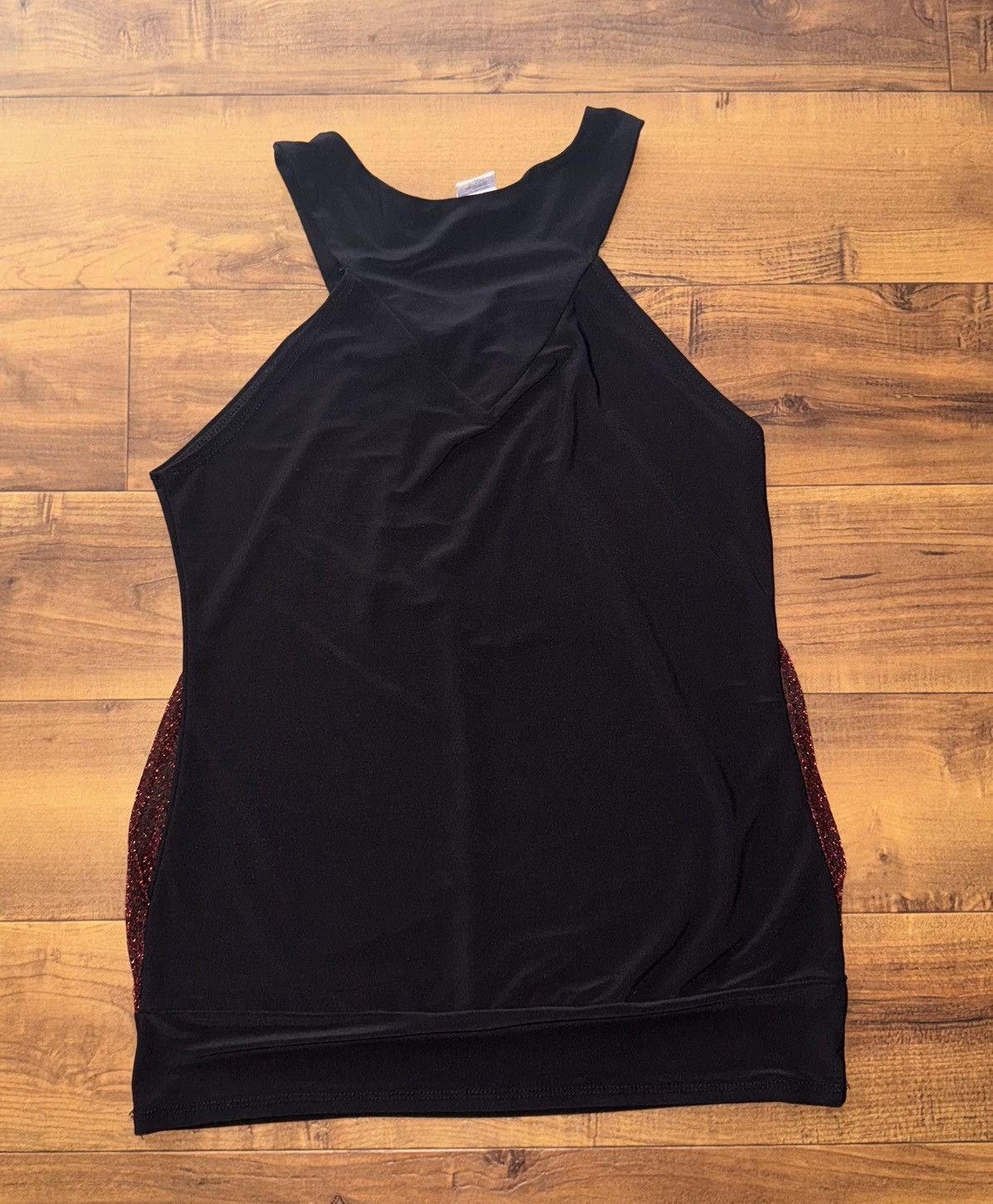 Other Sparkle Tank Blouse – Burgundy & Black by blu:m 🖤 Size S Size S / US 4 / IT 40 - 2 Thumbnail