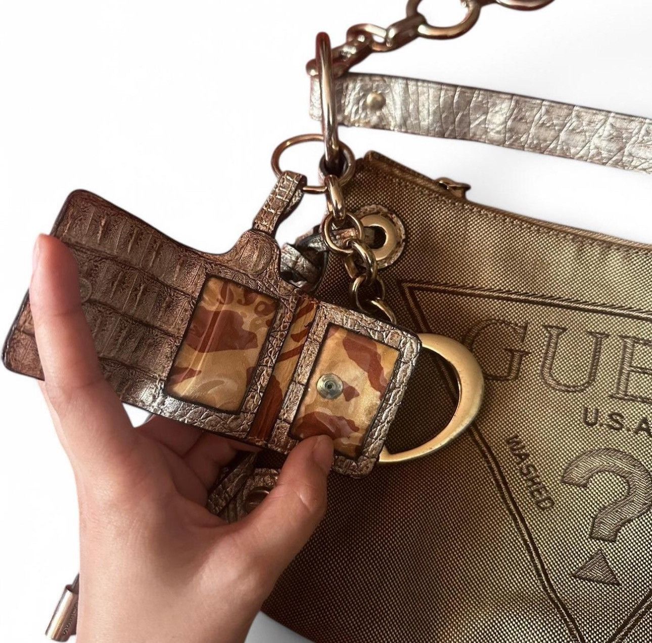 Guess Vintage Guess big USA logo baguette bag Size ONE SIZE - 4 Thumbnail