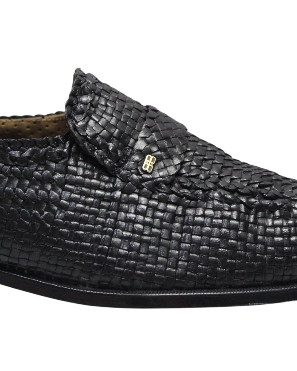 Balenciaga 2000S BALENCIAGA BLACK WOVEN LEATHER LOAFERS Size US 7.5 / EU 40-41 - 4 Thumbnail