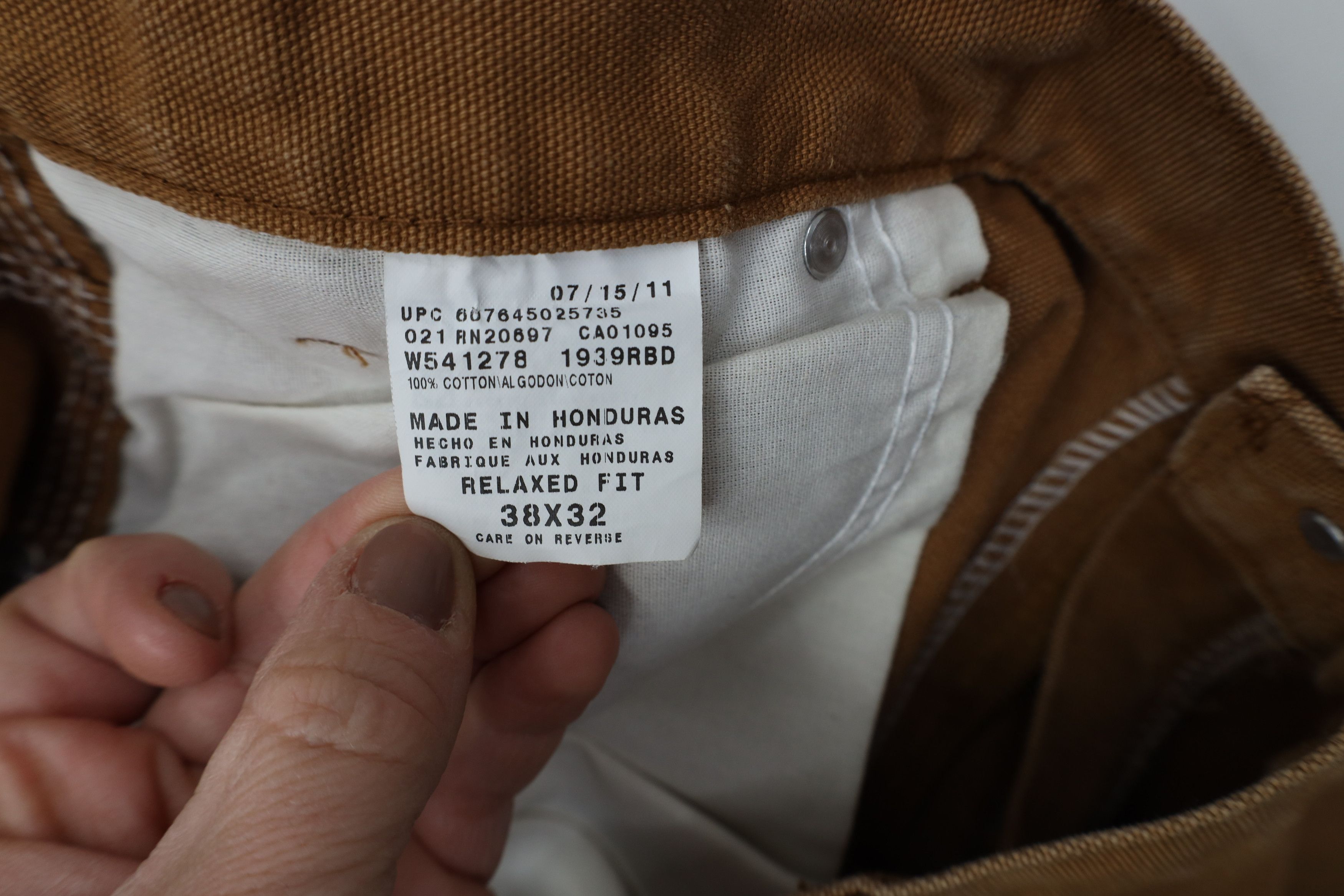 Dickies Vintage Y2K Dickies Wide Leg Canvas Dungaree Pants Brown Size US 38 / EU 54 - 7 Thumbnail