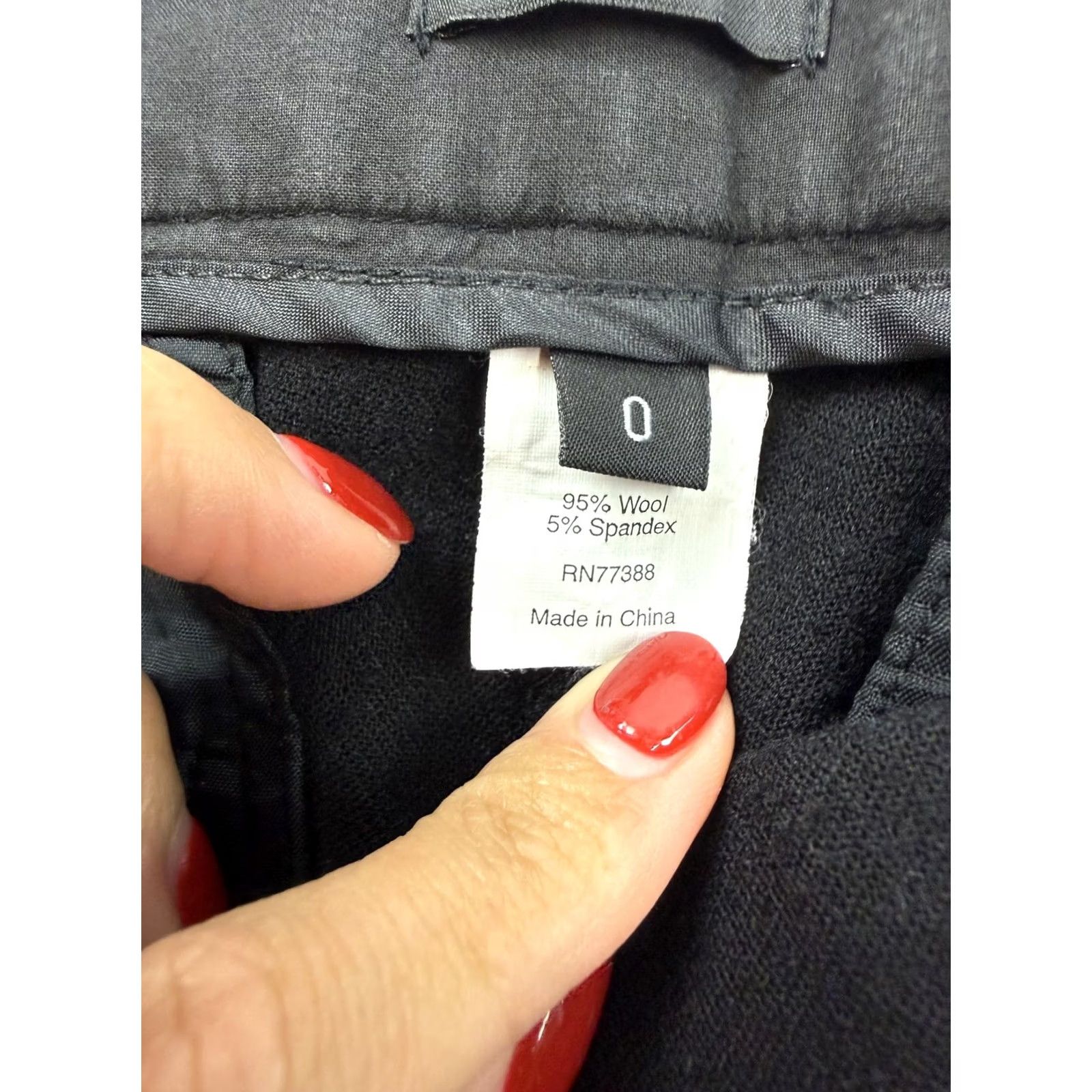 J.Crew J.Crew Womens Pants 0 Black Minnie Ankle Slim Wool Stretch Dress Work Office Size 25" / US 0 / IT 36 - 5 Thumbnail
