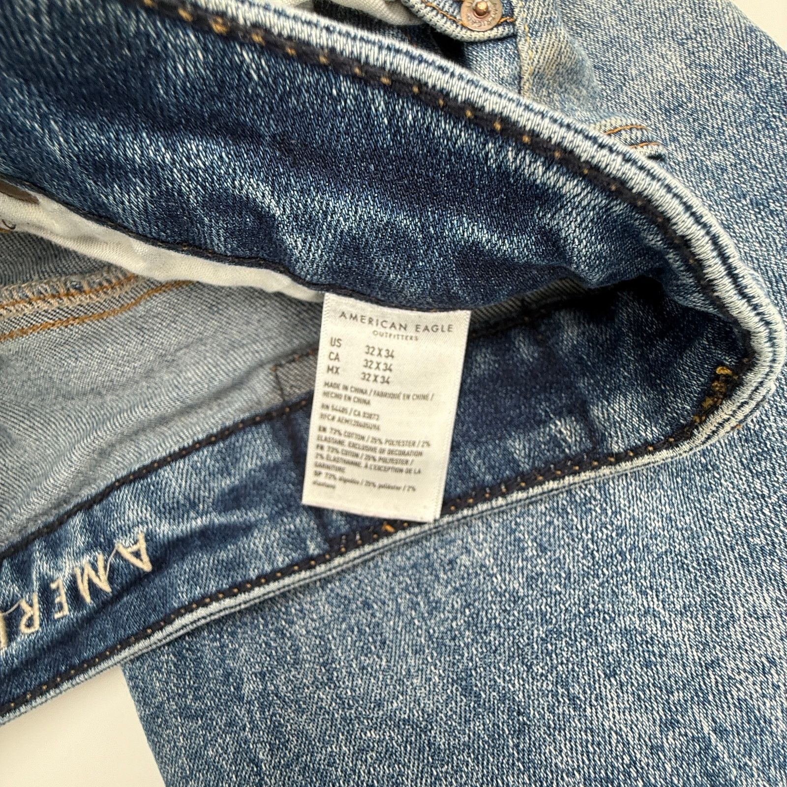 American Eagle Outfitters American Eagle Next Level Flex Skinny Distressed Jeans Size 32" / US 10 / IT 46 - 3 Thumbnail