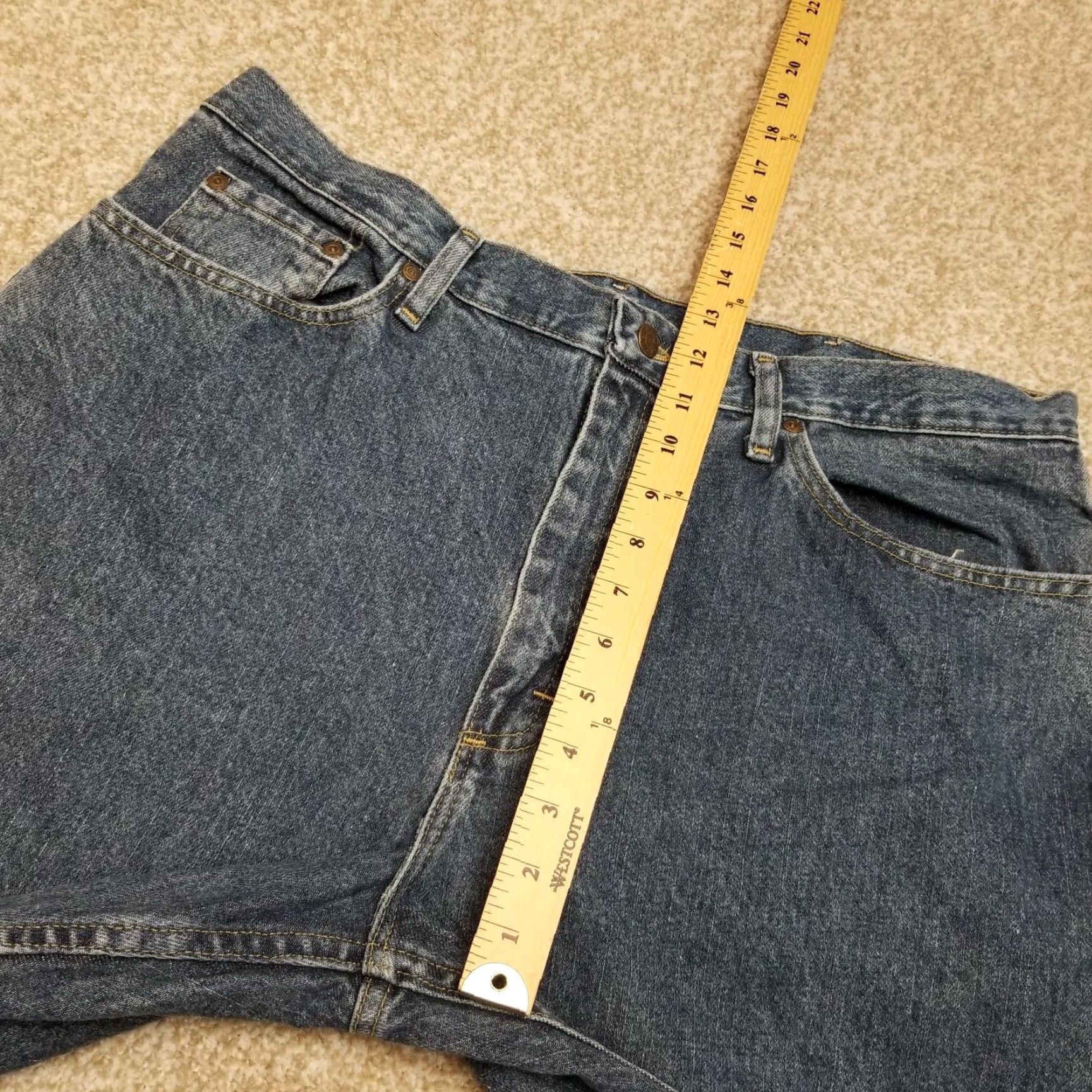 Wrangler Wrangler Jeans Men 38x32 Blue Straight Leg Regular Fit Western Denim Work Pants Size US 38 / EU 54 - 6 Thumbnail