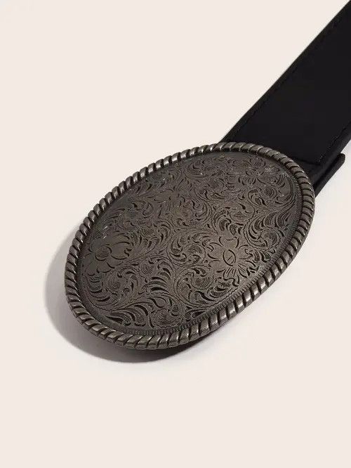 Designer Dark Vintage Belt Riveted Belts Menswear Accessories Size ONE SIZE - 3 Thumbnail