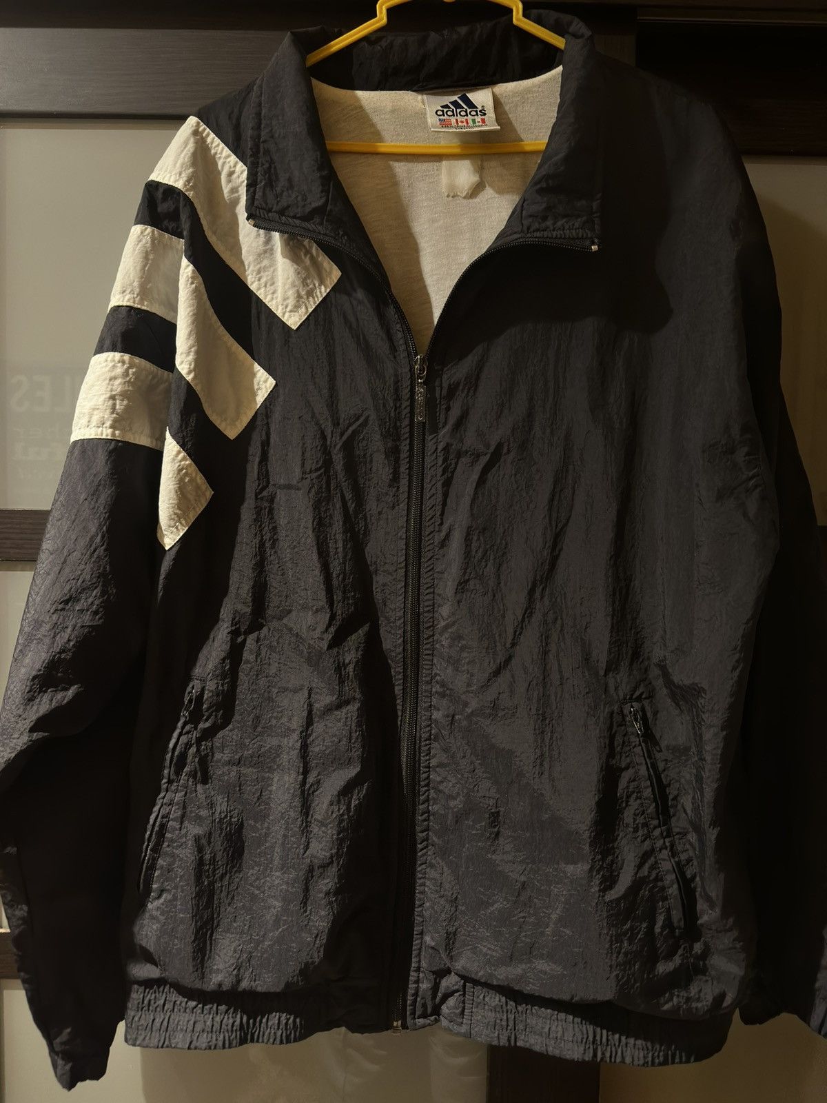 Adidas 1990’s Adidas Windbreaker Size US M / EU 48-50 / 2 - 1 Thumbnail