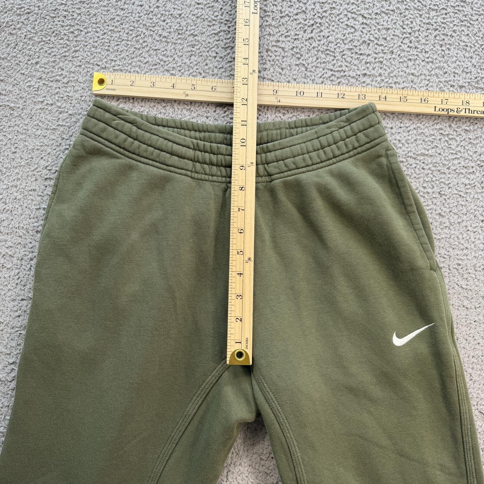 Nike Nike Olive Green Fleece Jogger Sweatpants Lounge Pants M Size US 32 / EU 48 - 3 Thumbnail