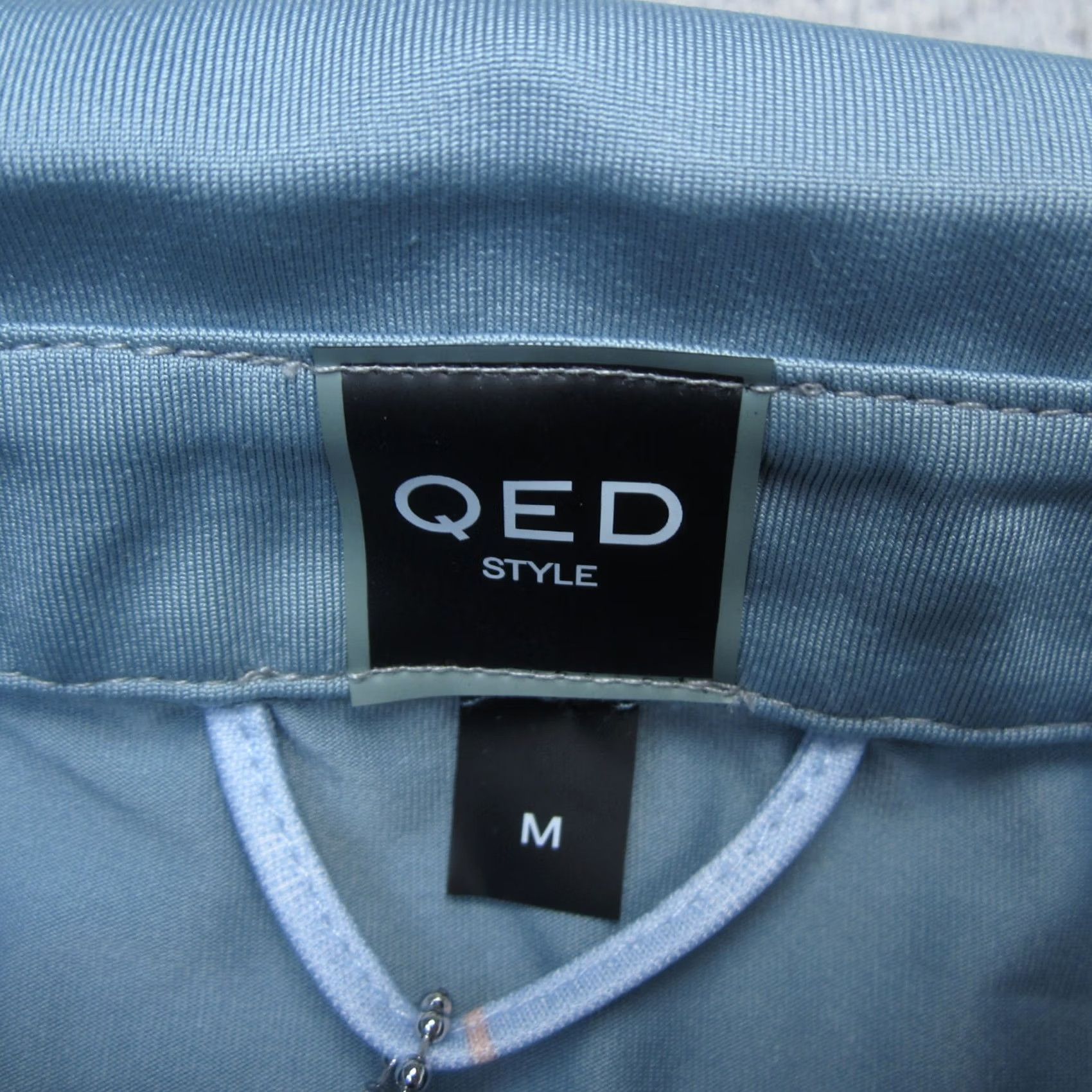 Vintage Qed Style Polo Mens M Blue Snap Performance Lightweight Stretch Golf Shirt Size US M / EU 48-50 / 2 - 5 Thumbnail