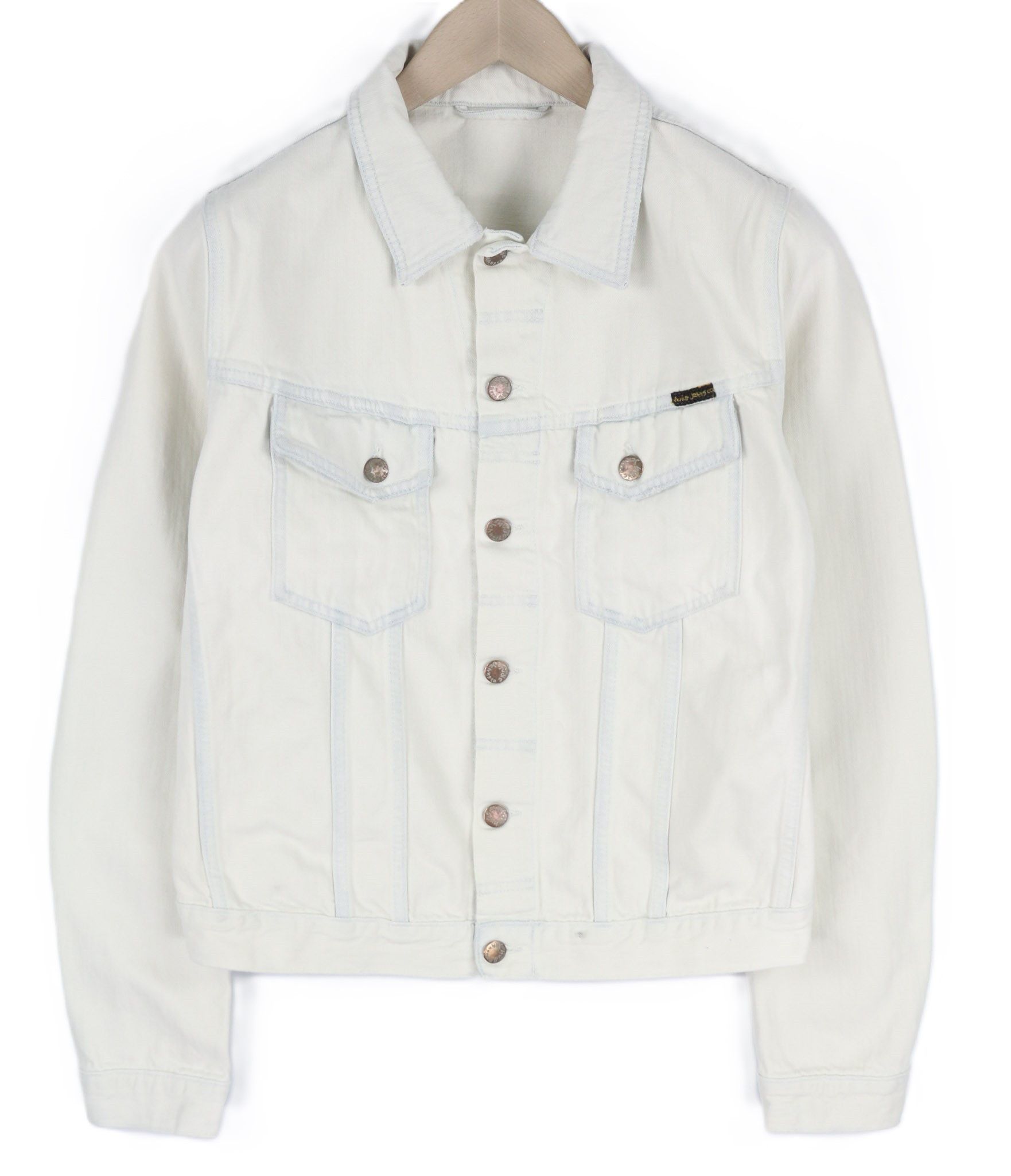 Nudie Jeans TERRY M Extreme Bleach Light Jacket 81032 Size US M / EU 48-50 / 2 - 1 Thumbnail